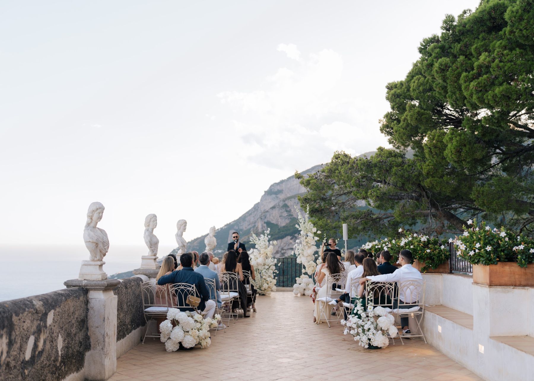 Maria &amp; Peter’s Enchanting Amalfi Coast Wedding at Villa Cimbrone photo
