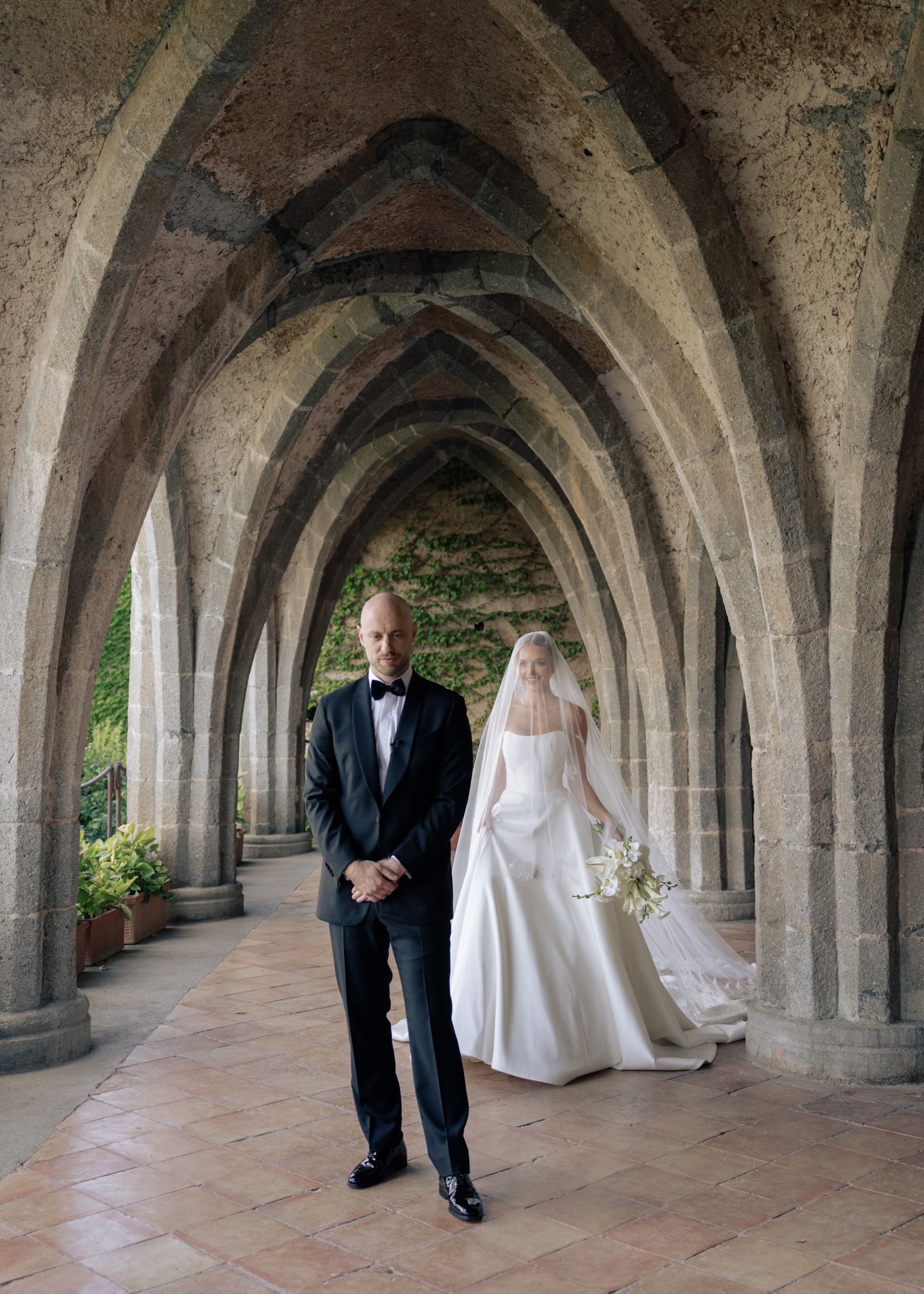 Maria &amp; Peter’s Enchanting Amalfi Coast Wedding at Villa Cimbrone photo