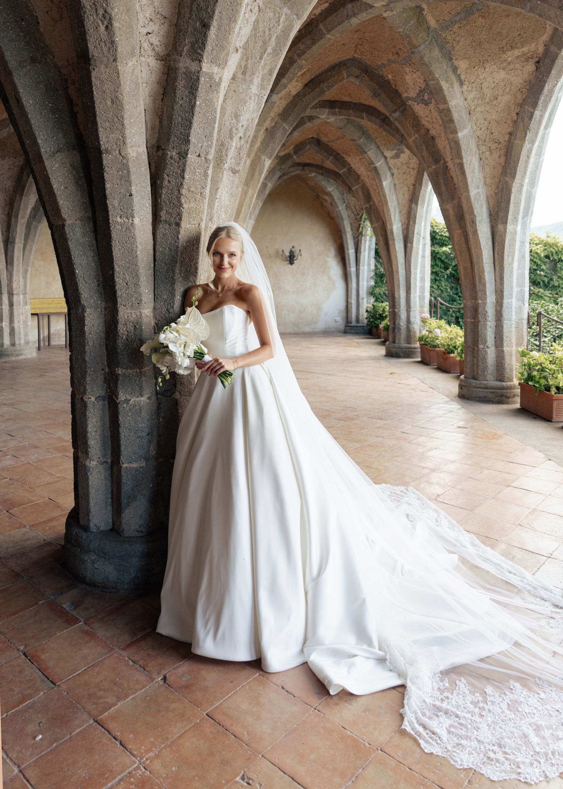 Maria &amp; Peter’s Enchanting Amalfi Coast Wedding at Villa Cimbrone photo