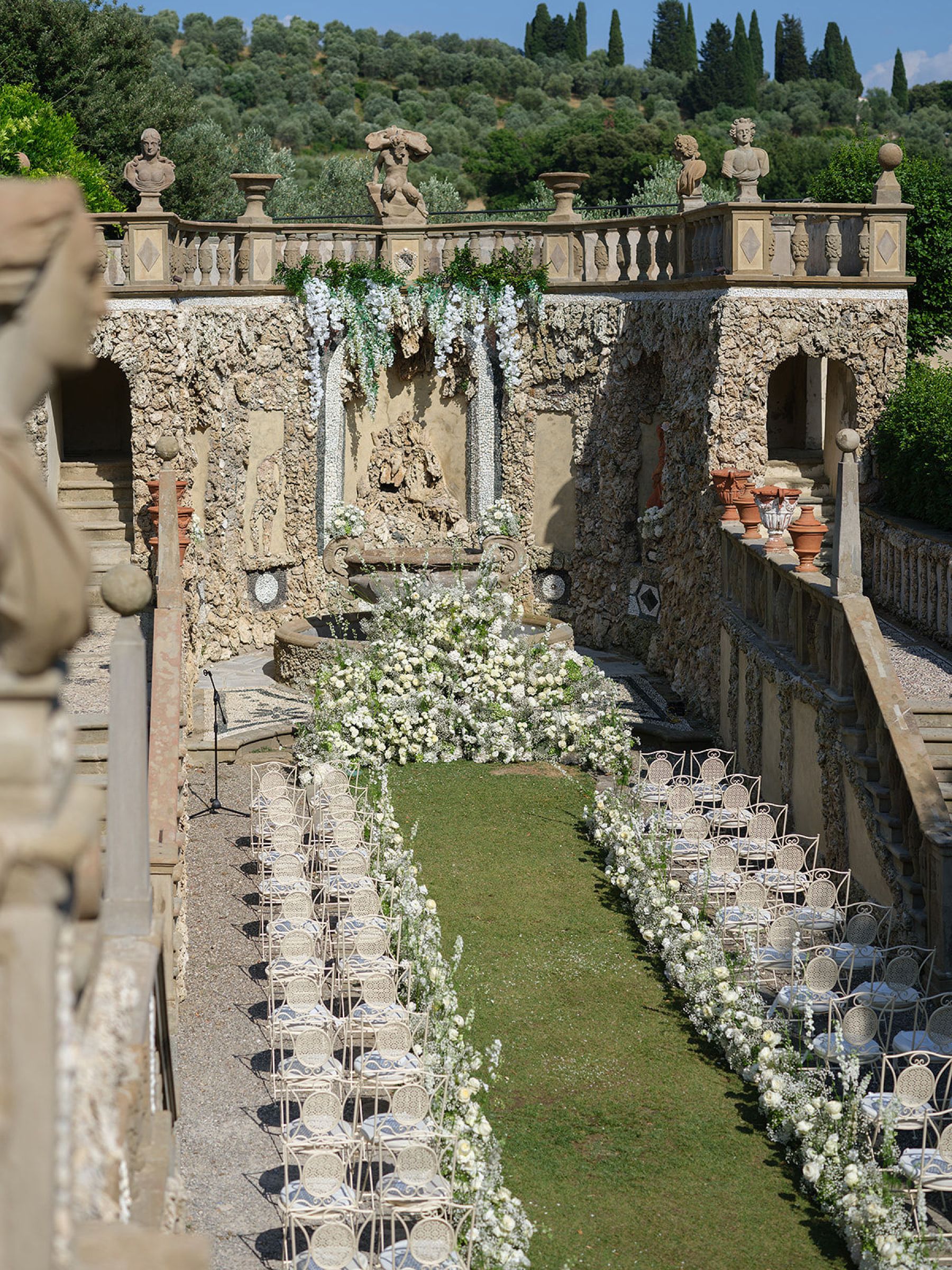 Kit &amp; Vinny’s Intimate Florence Wedding at Villa Gamberaia photo