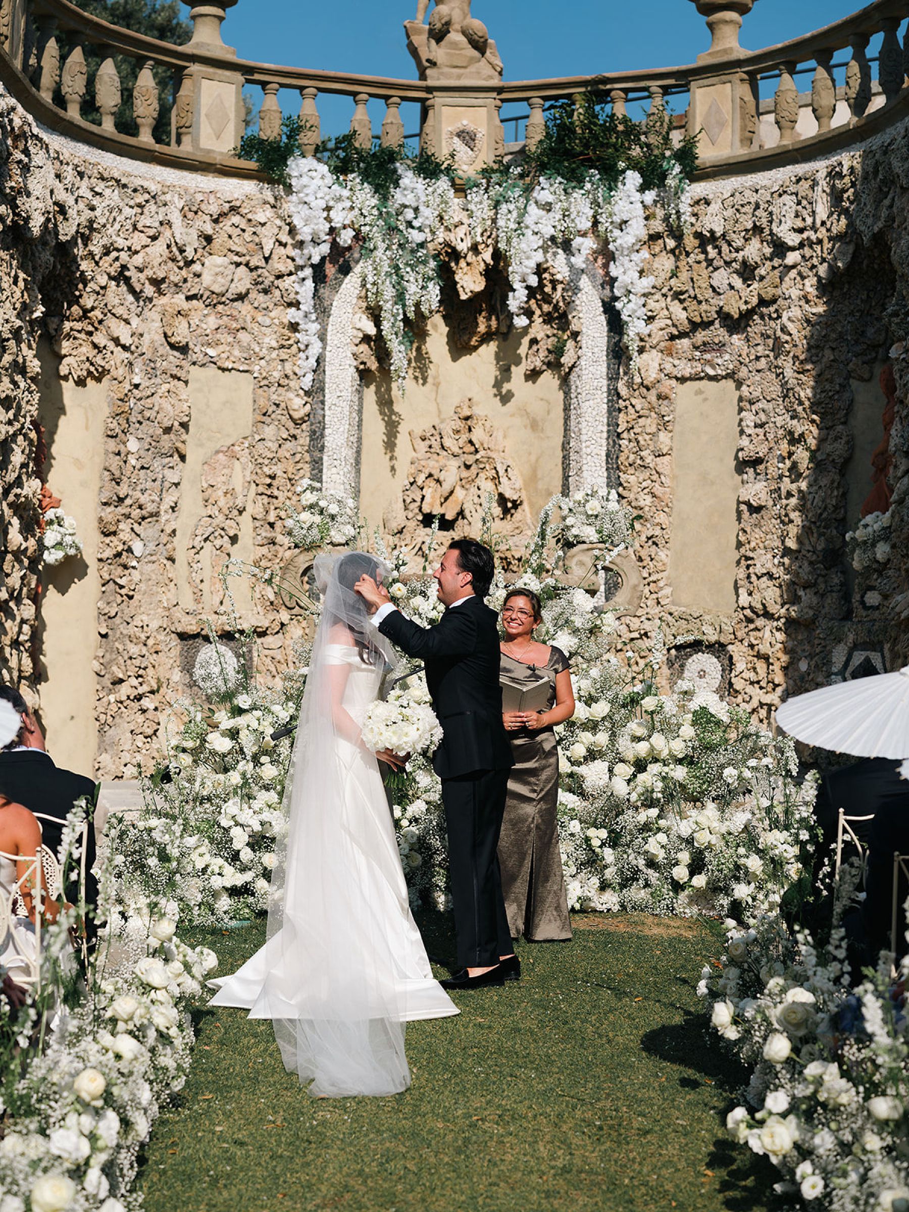 Kit &amp; Vinny’s Intimate Florence Wedding at Villa Gamberaia photo