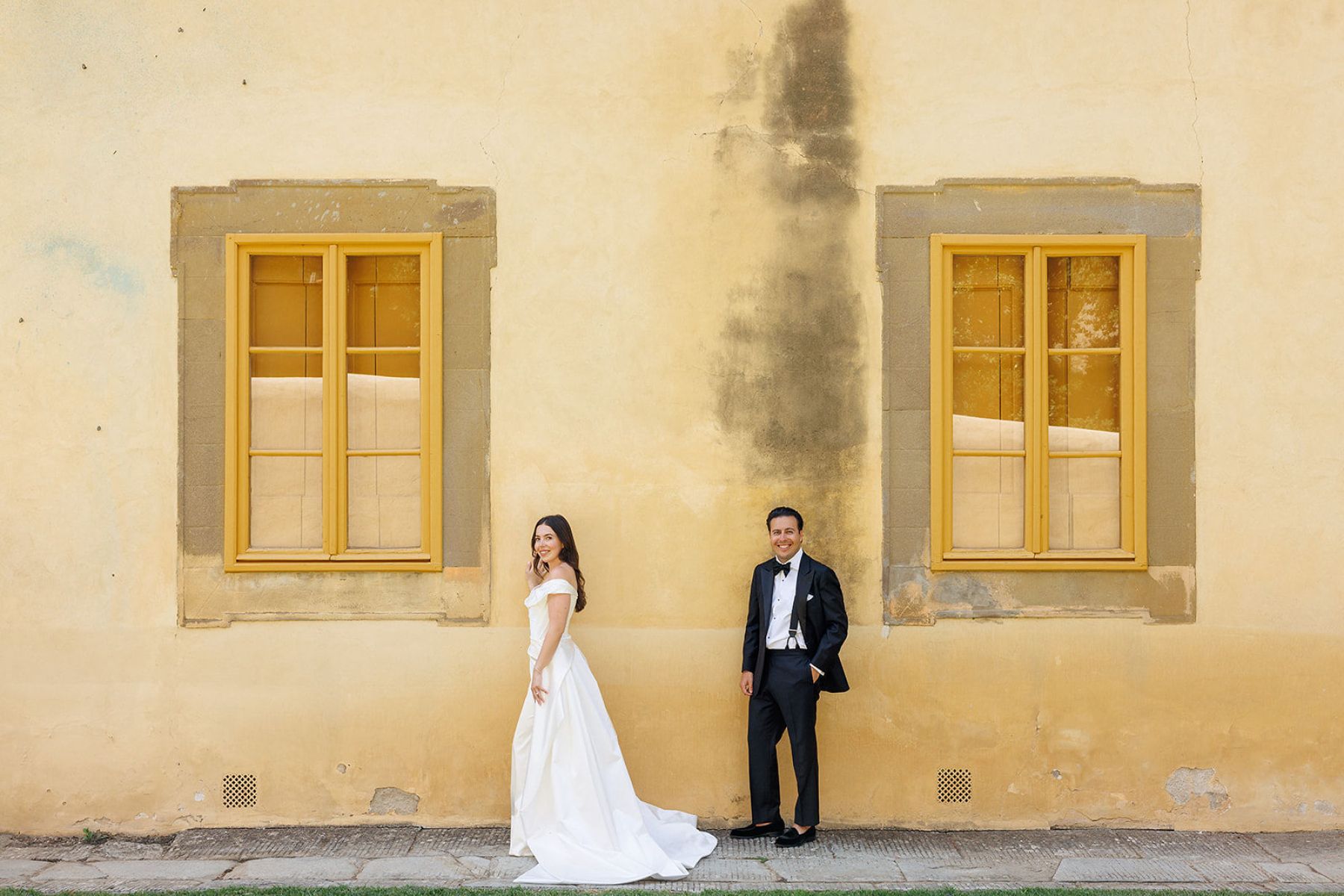 Kit &amp; Vinny’s Intimate Florence Wedding at Villa Gamberaia photo