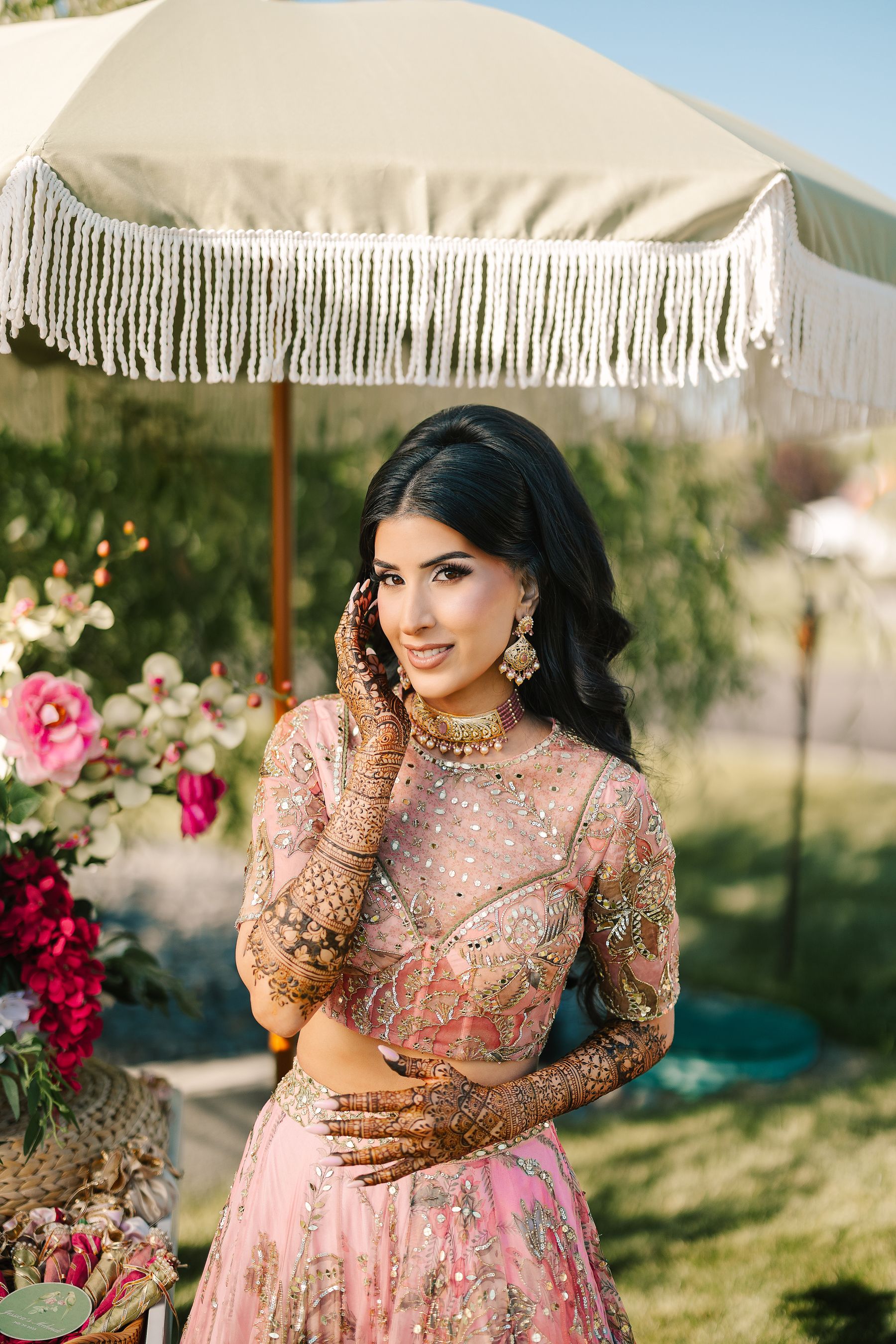 Jessica &amp; Raymond’s Colorful Indian Wedding at Evario Events Centre photo
