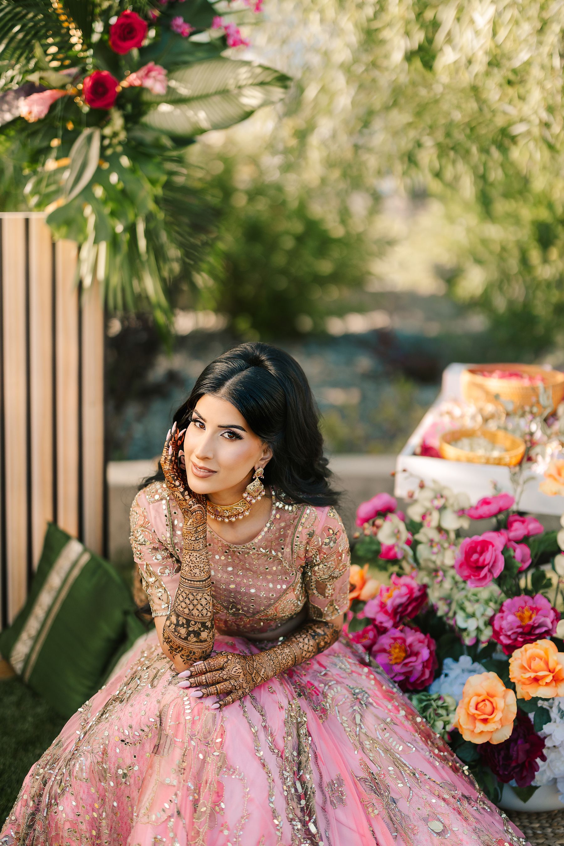 Jessica &amp; Raymond’s Colorful Indian Wedding at Evario Events Centre photo