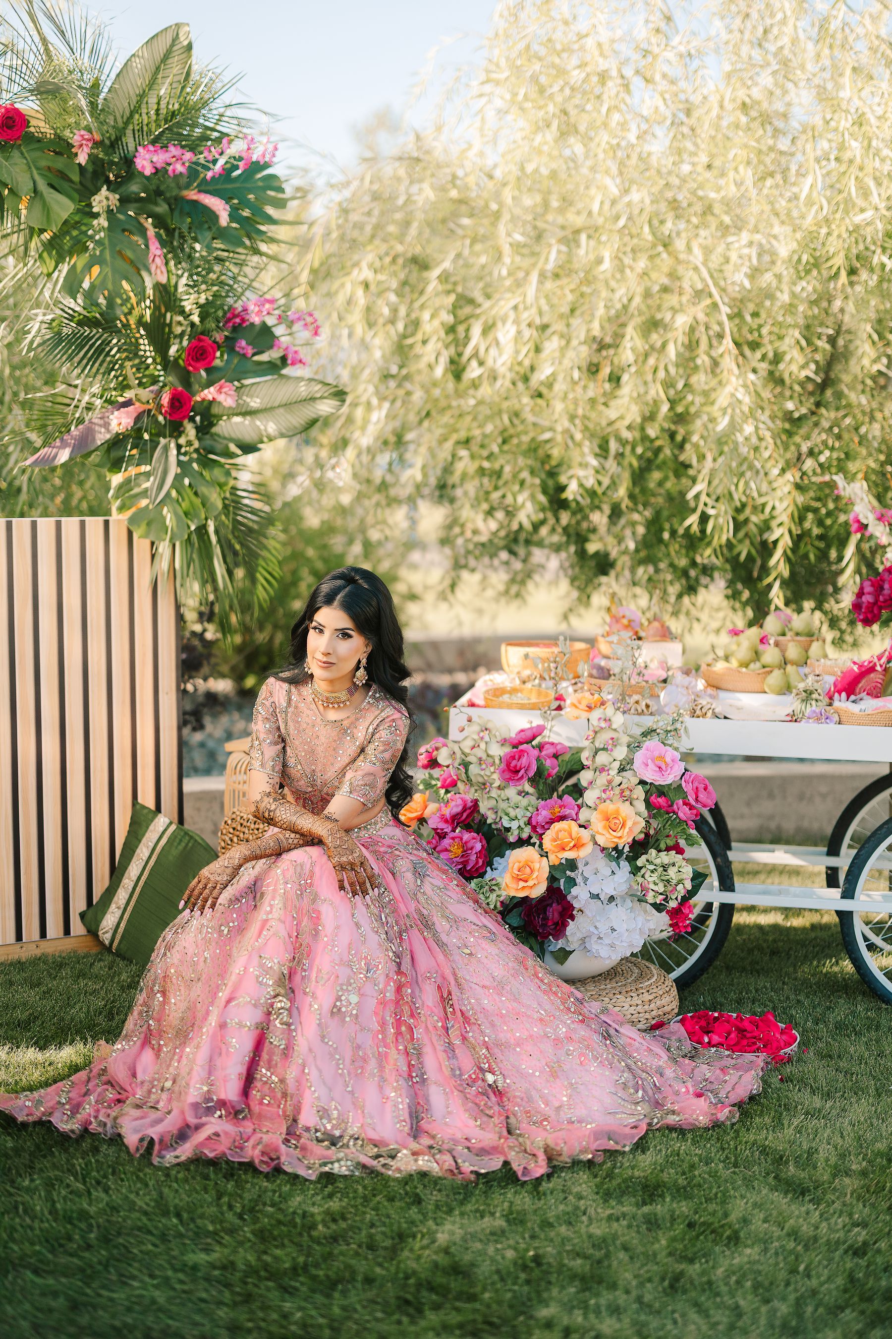 Jessica &amp; Raymond’s Colorful Indian Wedding at Evario Events Centre photo