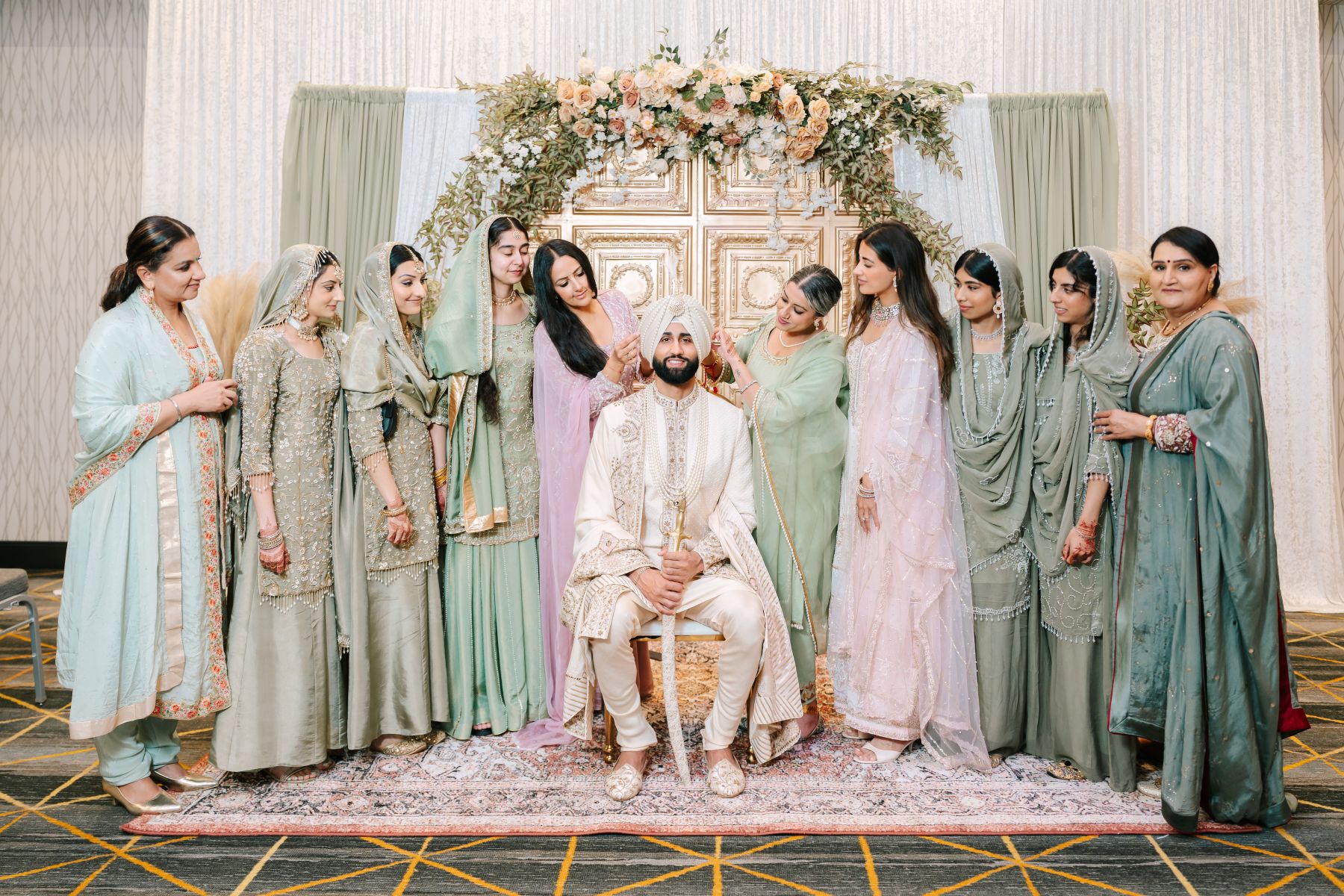 Jessica &amp; Raymond’s Colorful Indian Wedding at Evario Events Centre photo