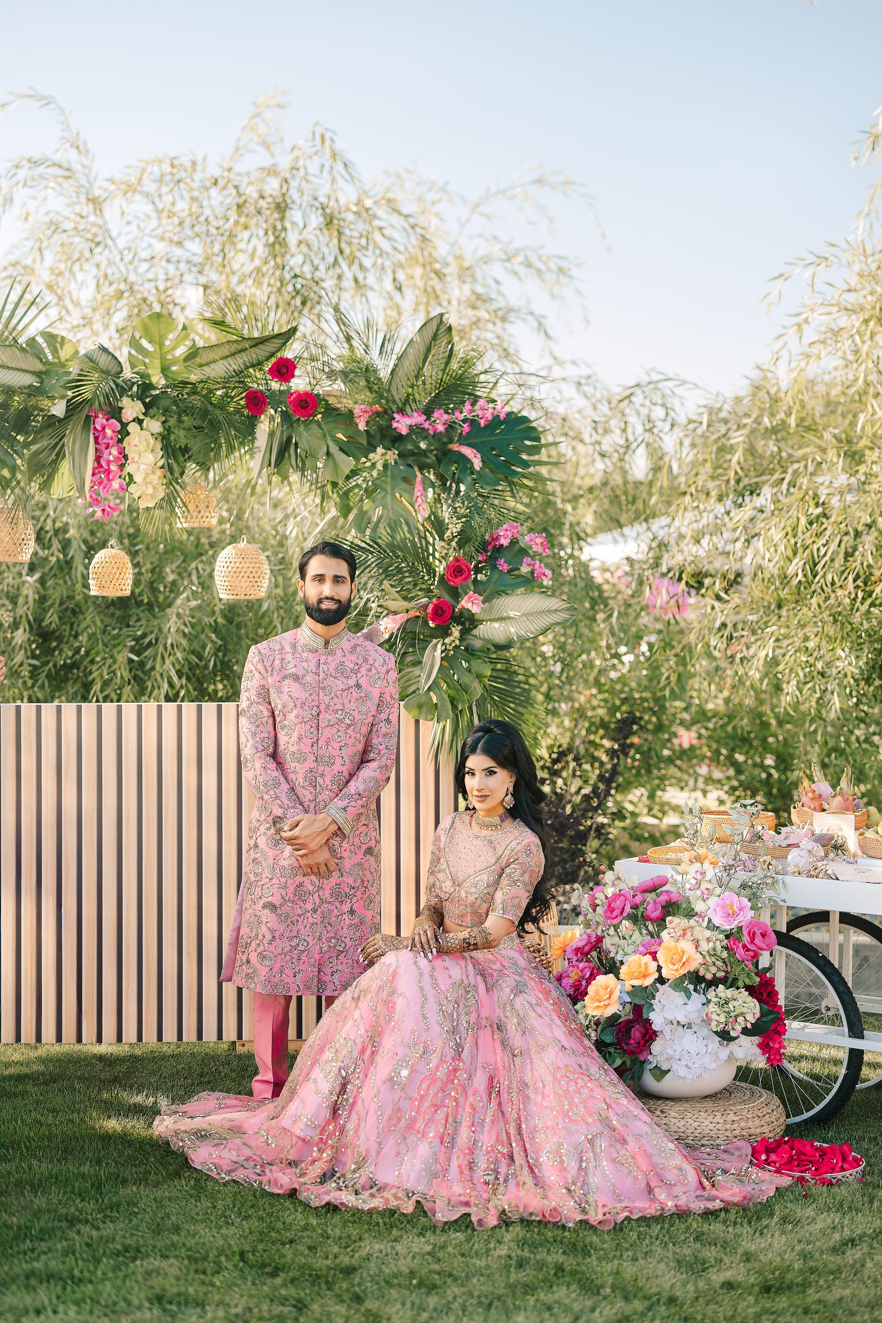 Jessica &amp; Raymond’s Colorful Indian Wedding at Evario Events Centre photo