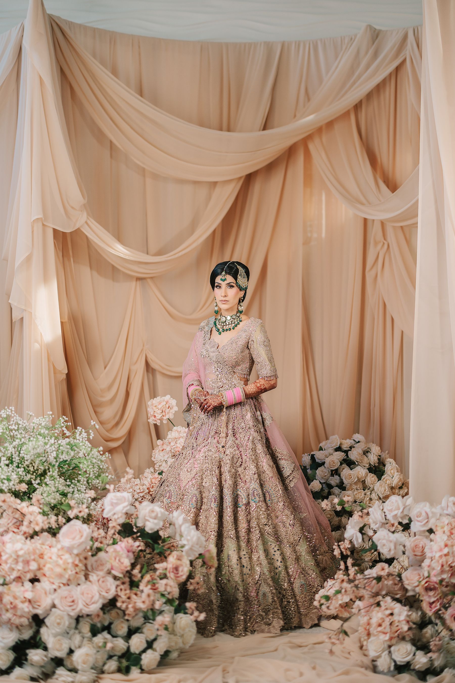 Jessica &amp; Raymond’s Colorful Indian Wedding at Evario Events Centre photo