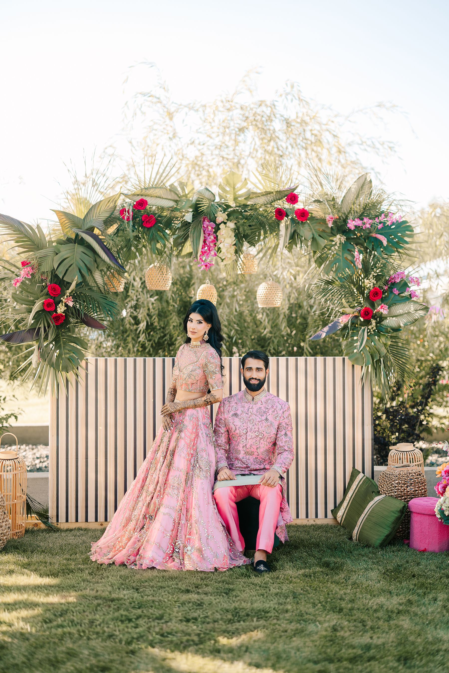 Jessica &amp; Raymond’s Colorful Indian Wedding at Evario Events Centre photo