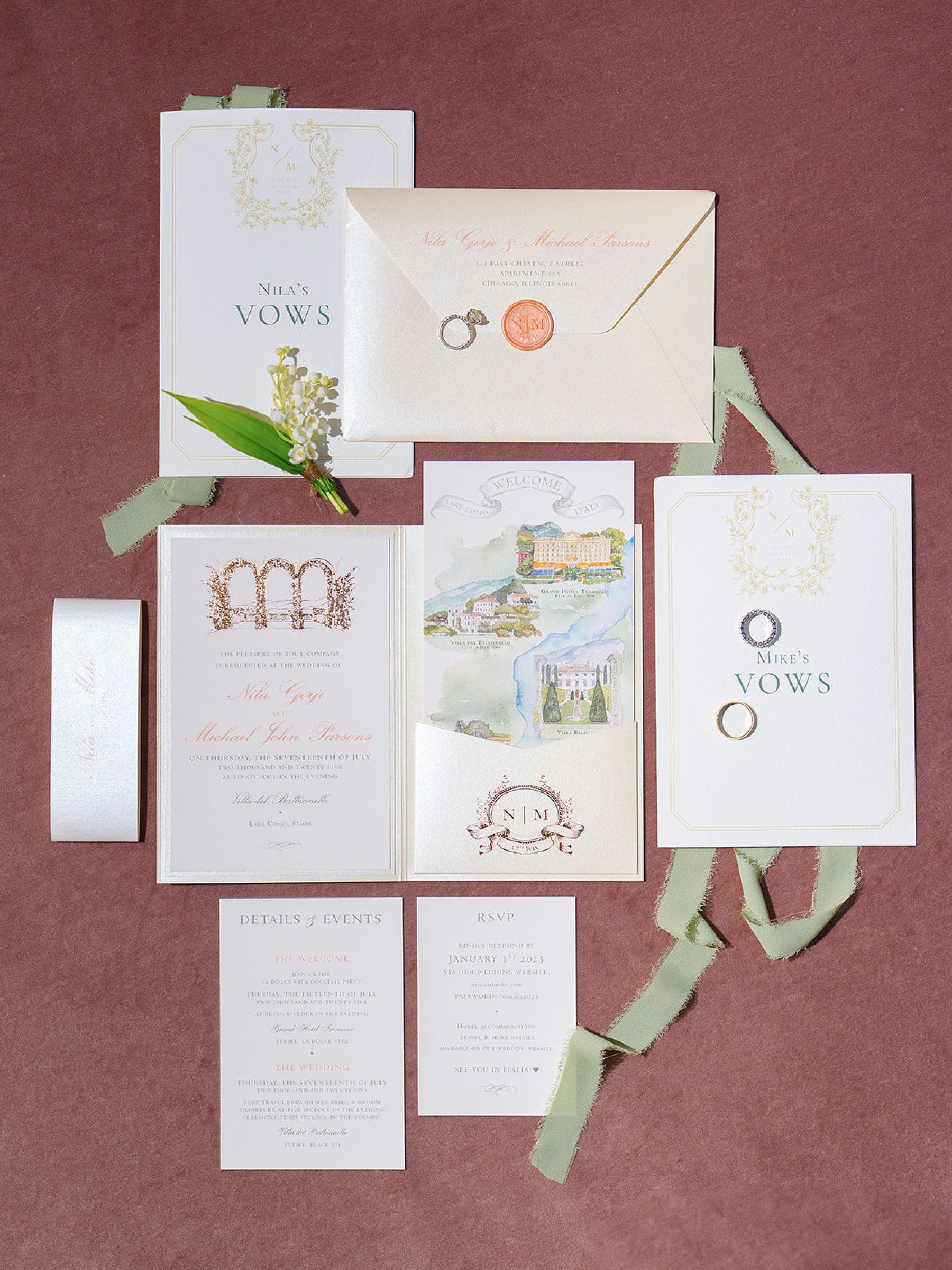 Nila and Mike's Timeless Lake Como Wedding at Villa Del Balbianello photo