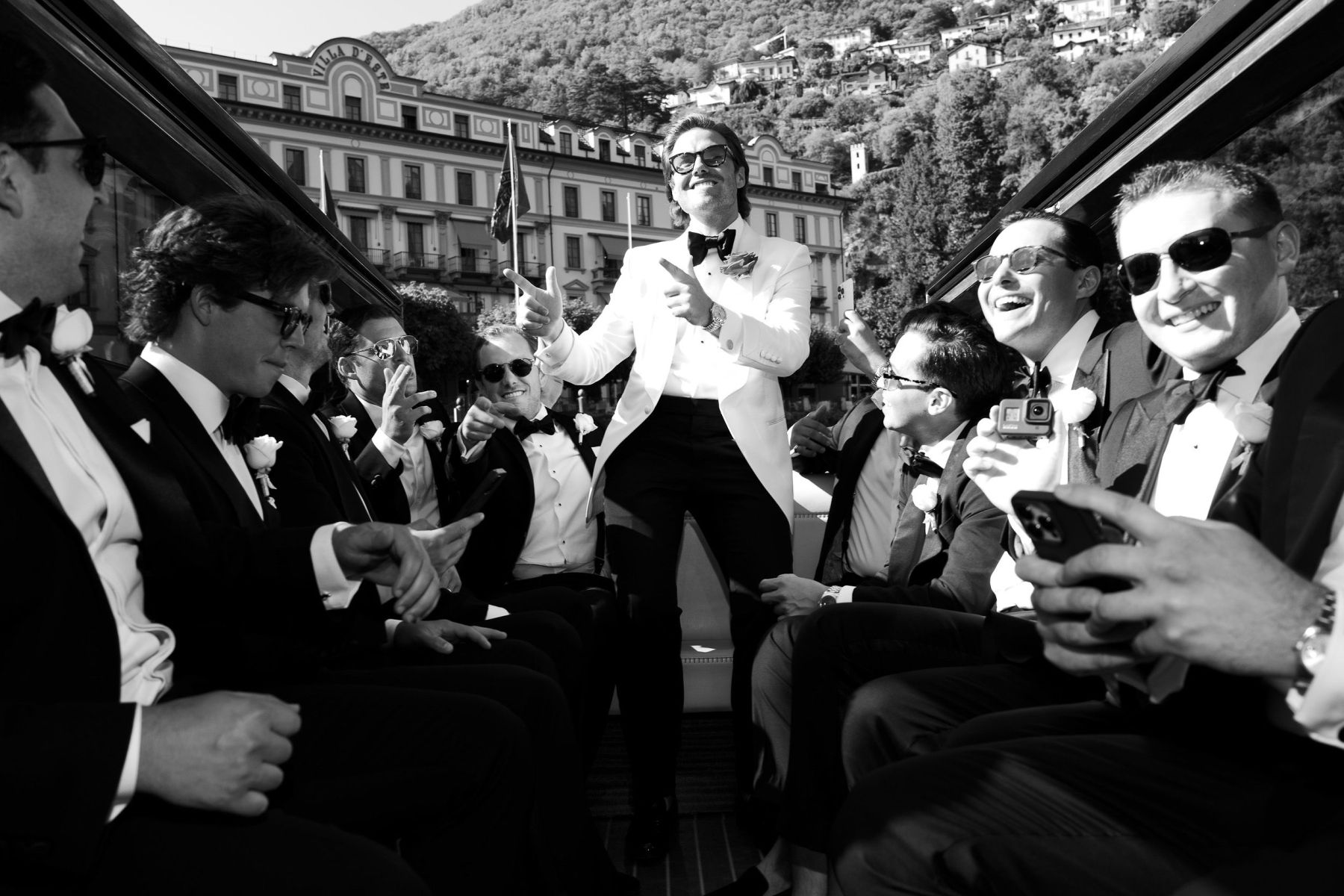 Jacquelyn &amp; Nick's Timeless Gatsby-Inspired Wedding at Villa Erba photo