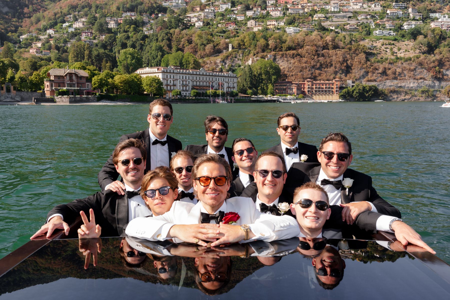 Jacquelyn &amp; Nick's Timeless Gatsby-Inspired Wedding at Villa Erba photo