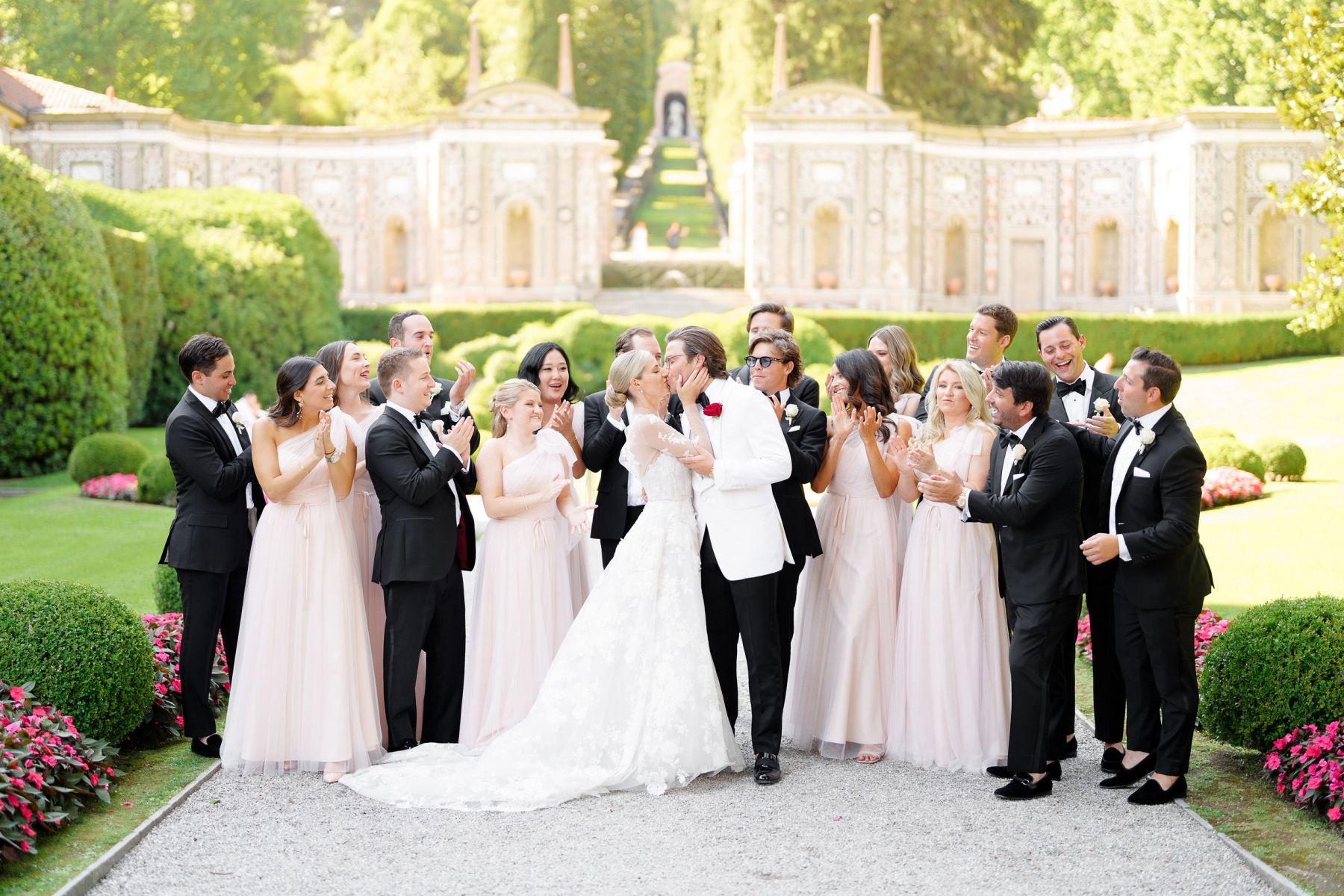 Jacquelyn &amp; Nick's Timeless Gatsby-Inspired Wedding at Villa Erba photo