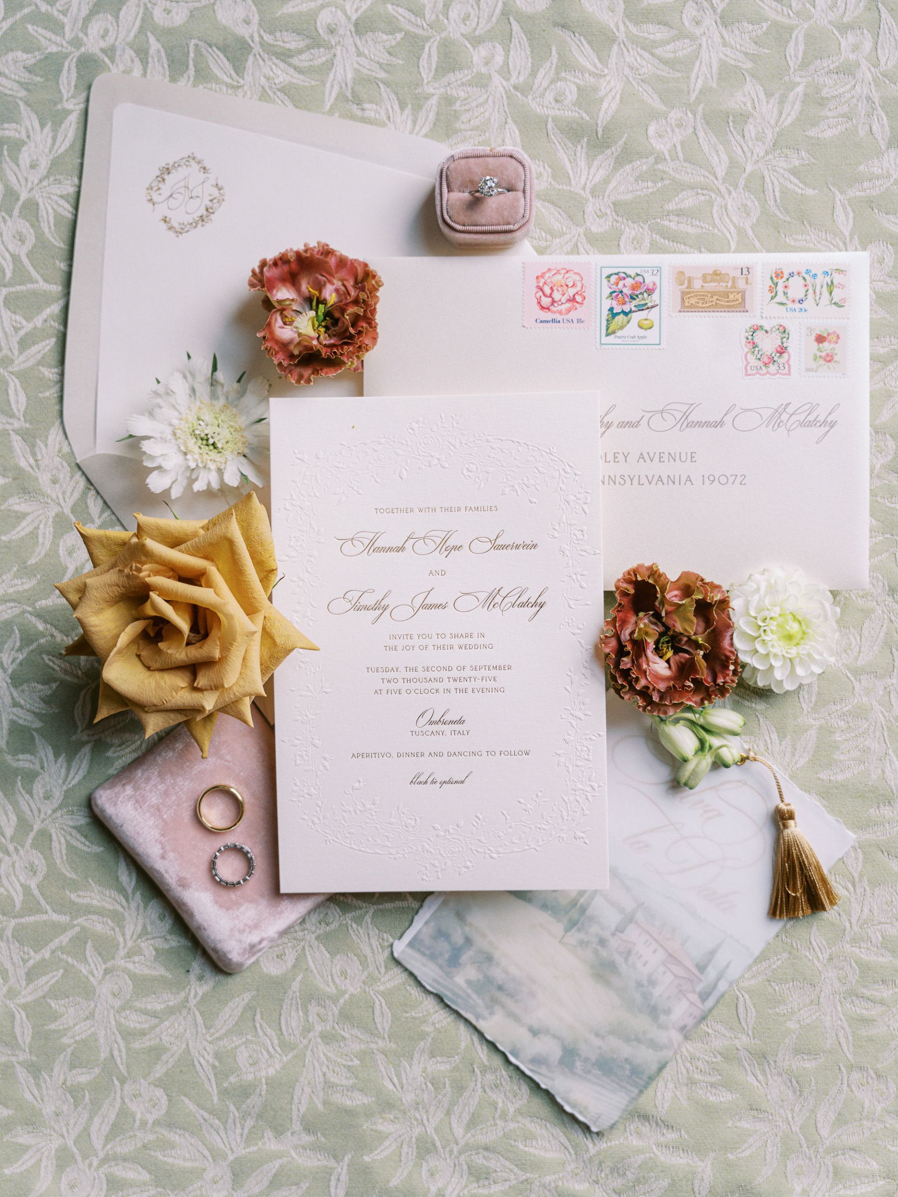 Vines, Vows &amp; Vintage Blooms: Hannah &amp; Timothy's Tuscan Wedding at Ombroneta photo