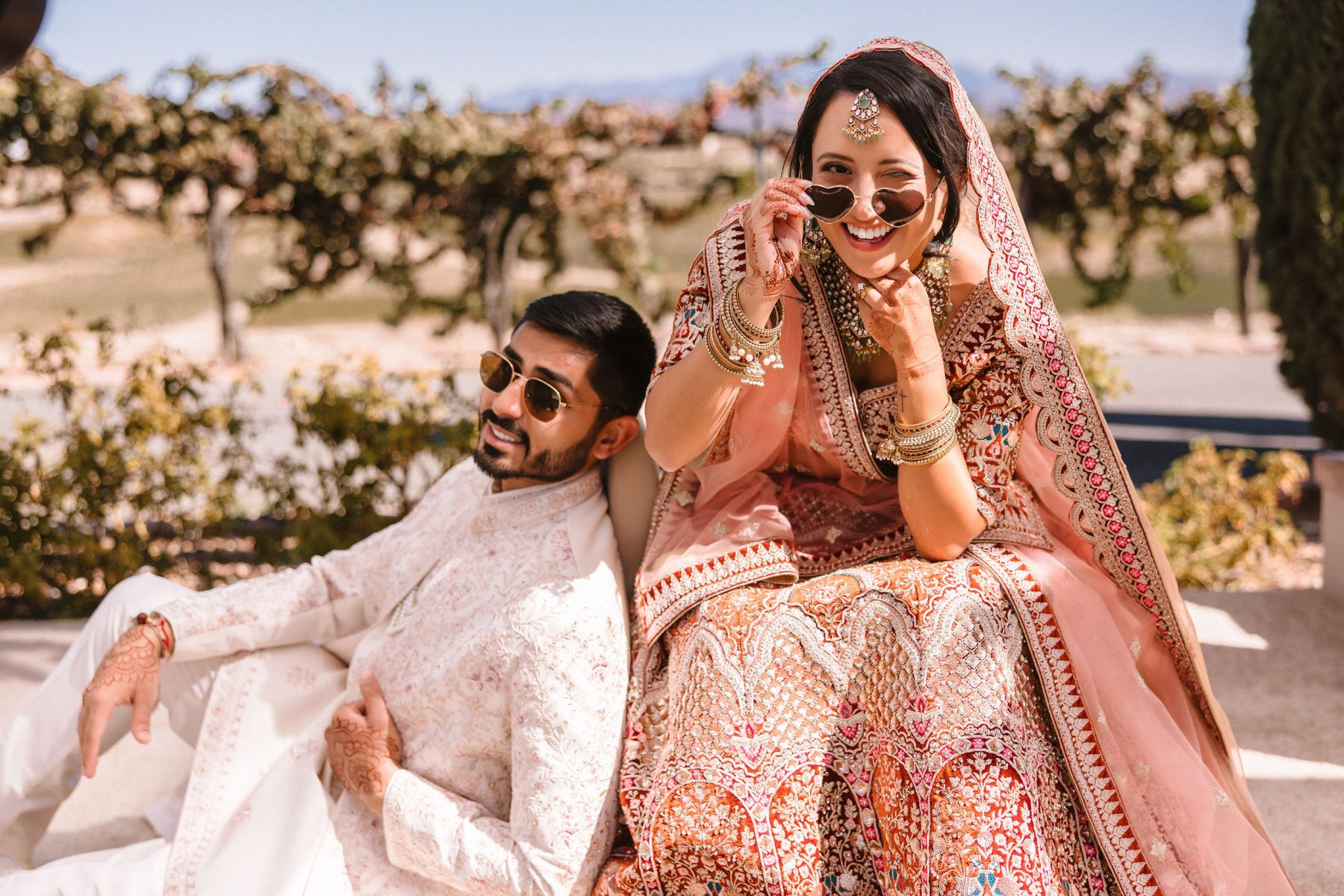 Zoey &amp; Deven's Elegant Indian Wedding at Mount Palomar Winery photo