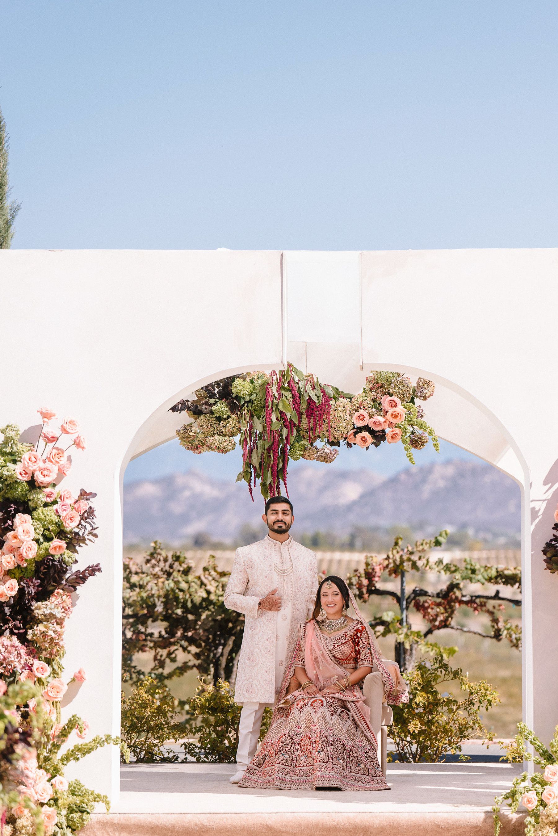Zoey &amp; Deven's Elegant Indian Wedding at Mount Palomar Winery photo