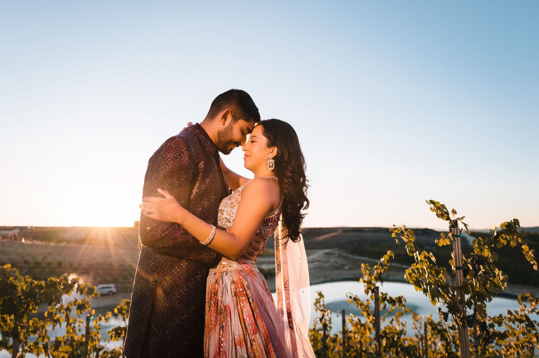 Zoey &amp; Deven's Elegant Indian Wedding at Mount Palomar Winery photo