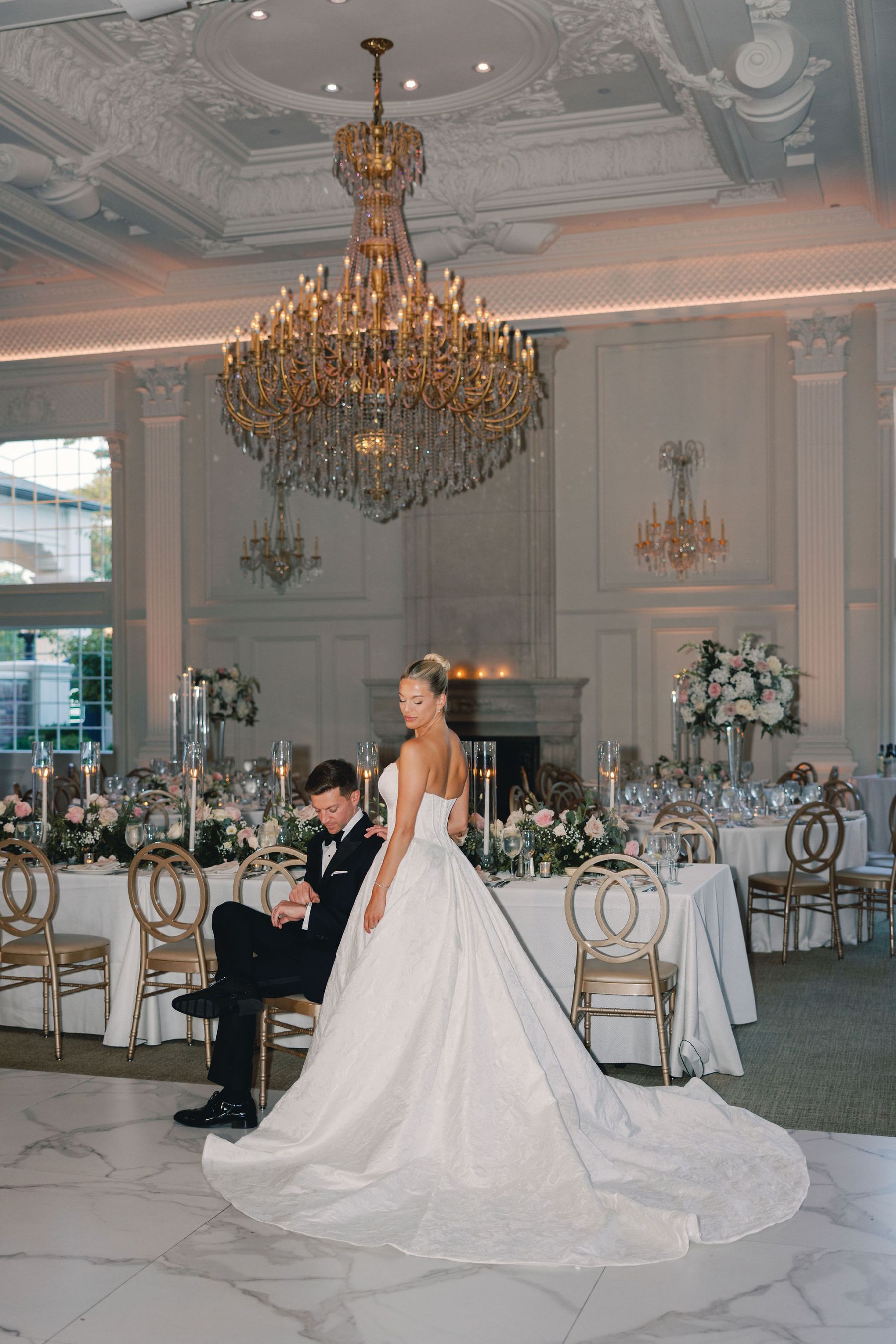 Bridgerton Dreams and a Pasta Surprise: Casey &amp; Andrew's Wedding at The Estate at Florentine Gardens photo