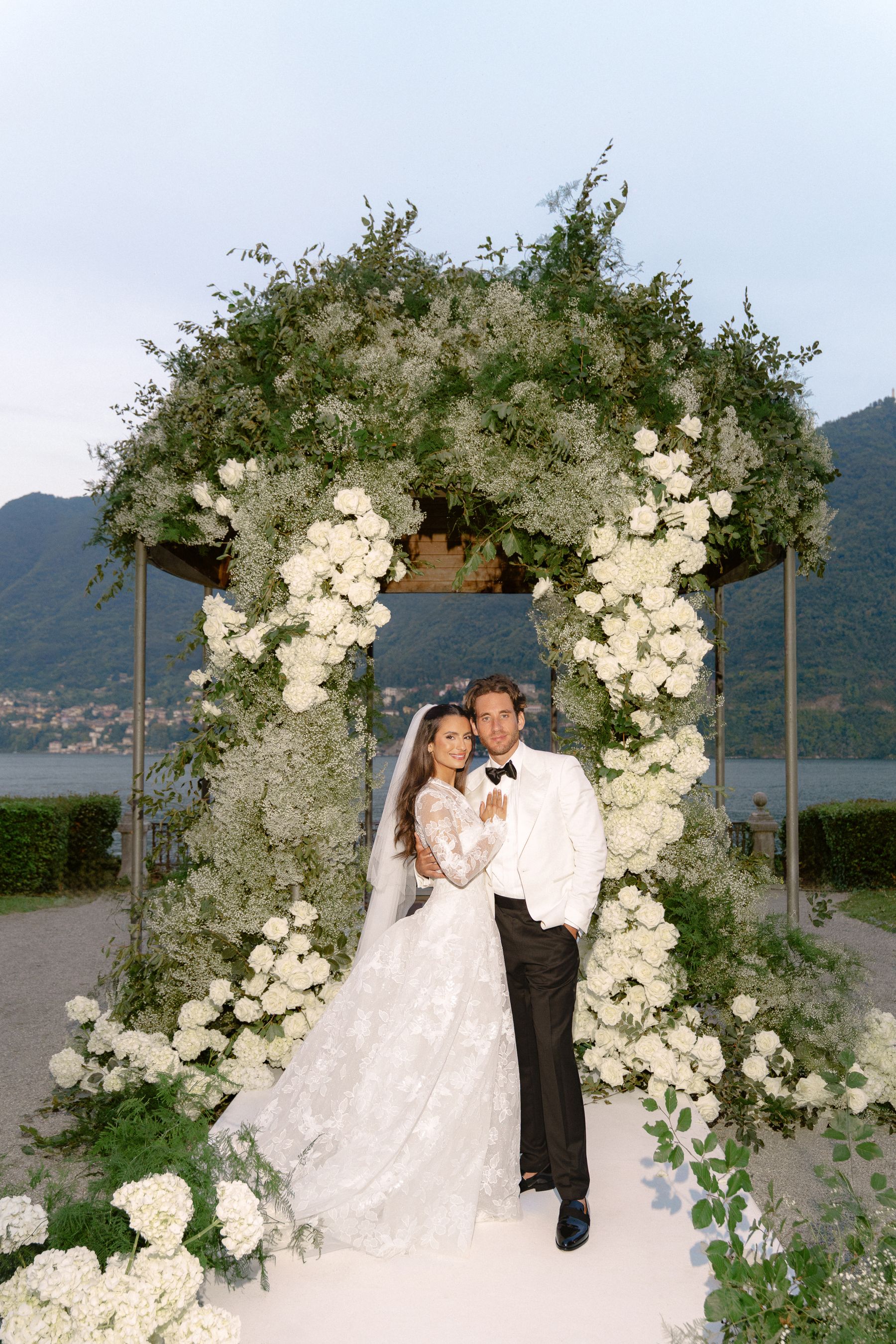 From a Paris Birthday Party to a Huppah on Lake Como: Carina &amp; Elie’s Wedding at The Villa Erba photo