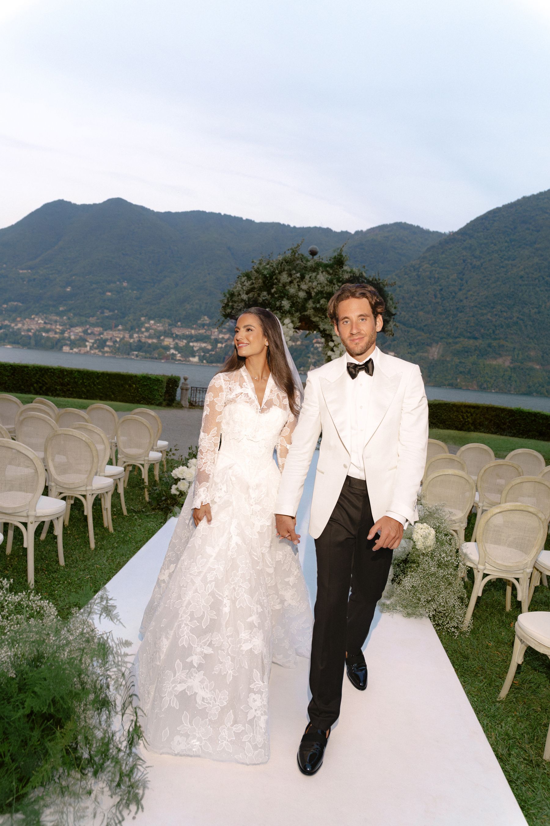 From a Paris Birthday Party to a Huppah on Lake Como: Carina &amp; Elie’s Wedding at The Villa Erba photo