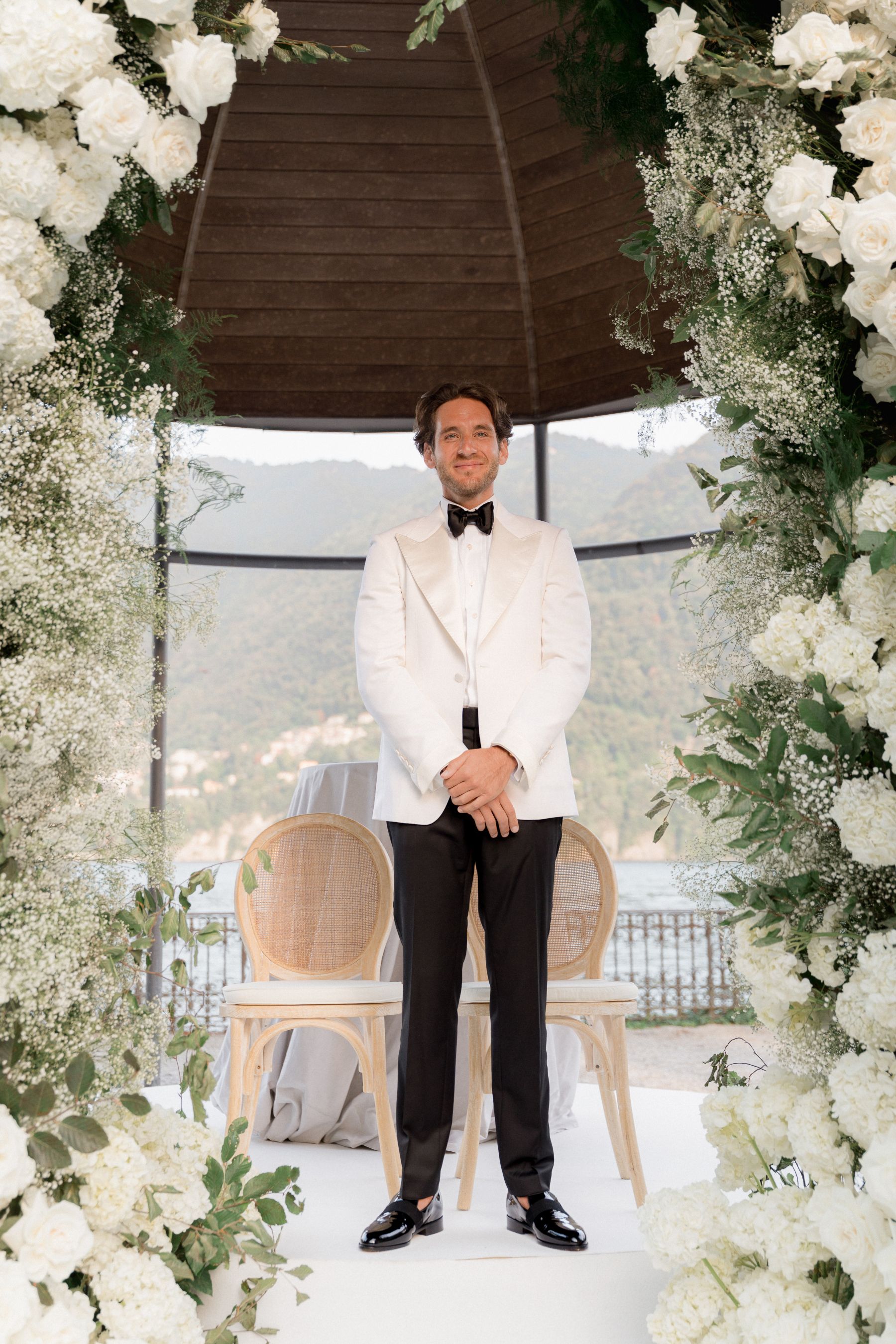 From a Paris Birthday Party to a Huppah on Lake Como: Carina &amp; Elie’s Wedding at The Villa Erba photo