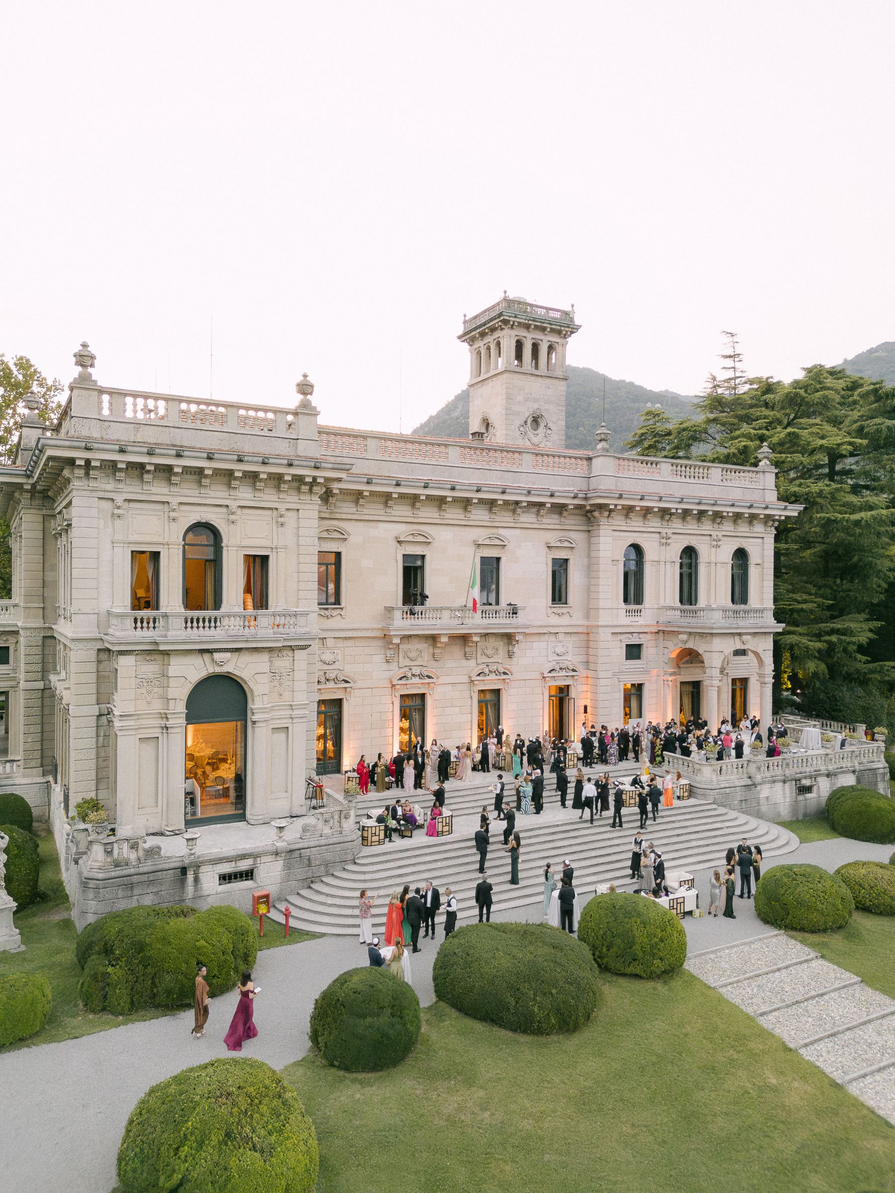 From a Paris Birthday Party to a Huppah on Lake Como: Carina &amp; Elie’s Wedding at The Villa Erba photo