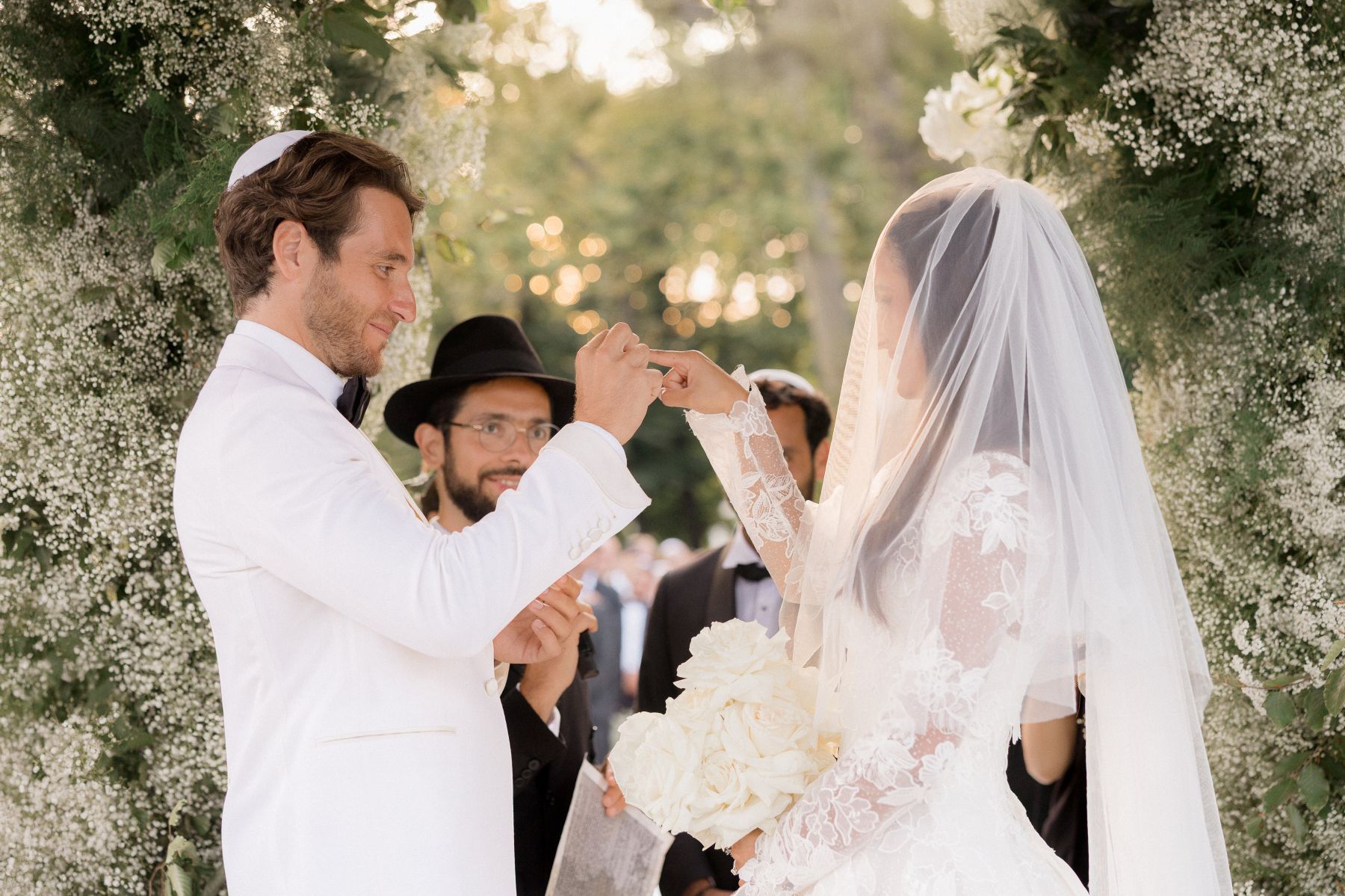 From a Paris Birthday Party to a Huppah on Lake Como: Carina &amp; Elie’s Wedding at The Villa Erba photo