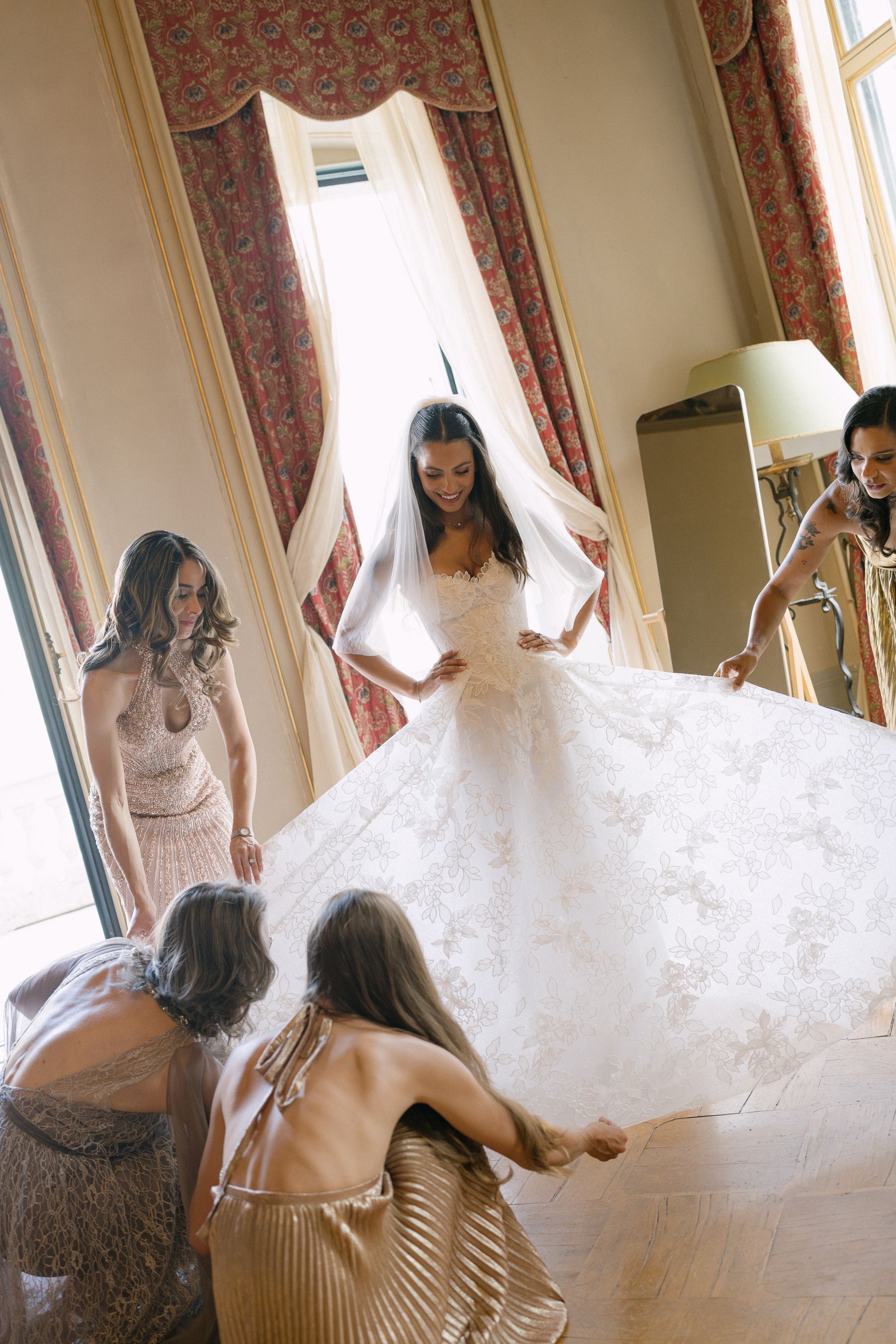 From a Paris Birthday Party to a Huppah on Lake Como: Carina &amp; Elie’s Wedding at The Villa Erba photo