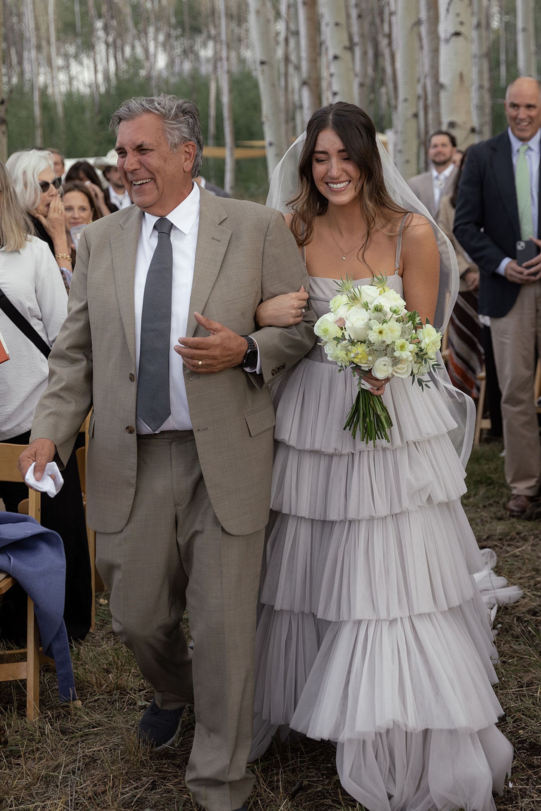 A Laugh-Cry Down the Aisle and Dinner Beneath the Aspens: Olivia &amp; Zach's Wedding at Their Family Property in Silverthorne photo