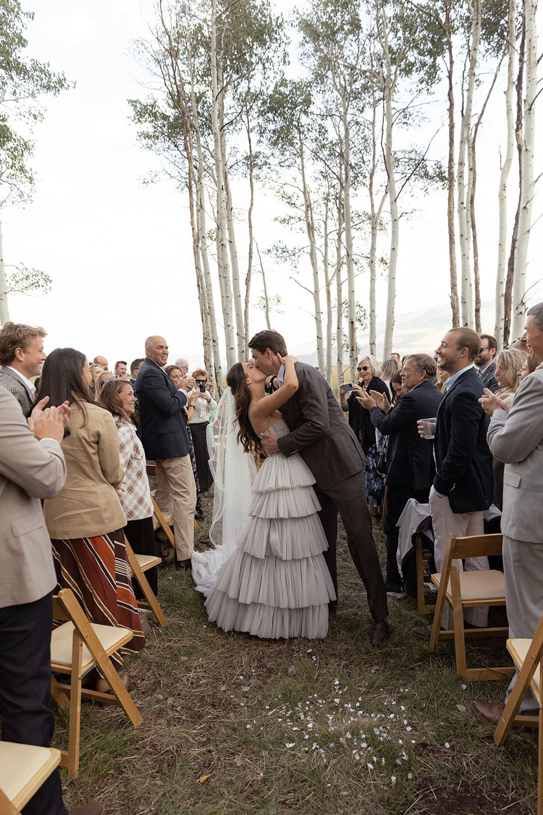 A Laugh-Cry Down the Aisle and Dinner Beneath the Aspens: Olivia &amp; Zach's Wedding at Their Family Property in Silverthorne photo