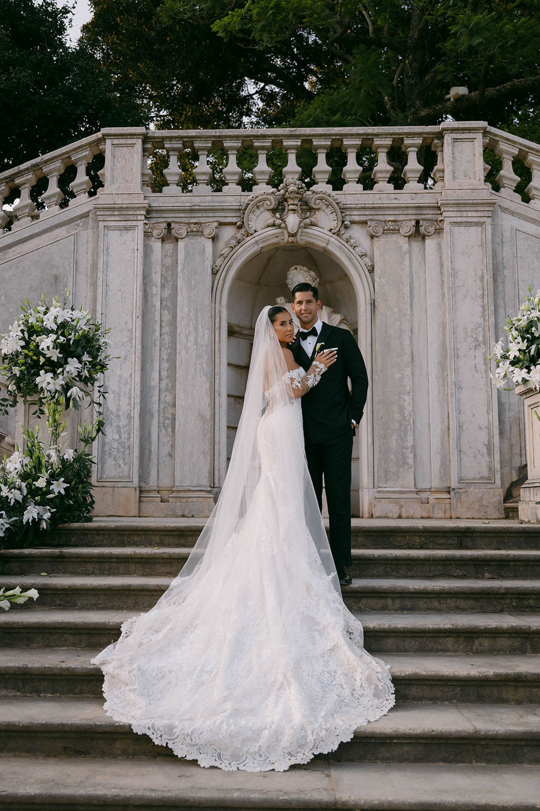 They Said Yes at Lake Como and Got Married in Lisbon: Brittney &amp; Luis's Wedding at Vandelli Botanical Gardens photo