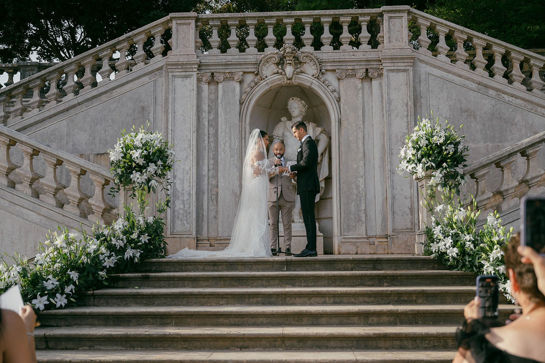 They Said Yes at Lake Como and Got Married in Lisbon: Brittney &amp; Luis's Wedding at Vandelli Botanical Gardens photo