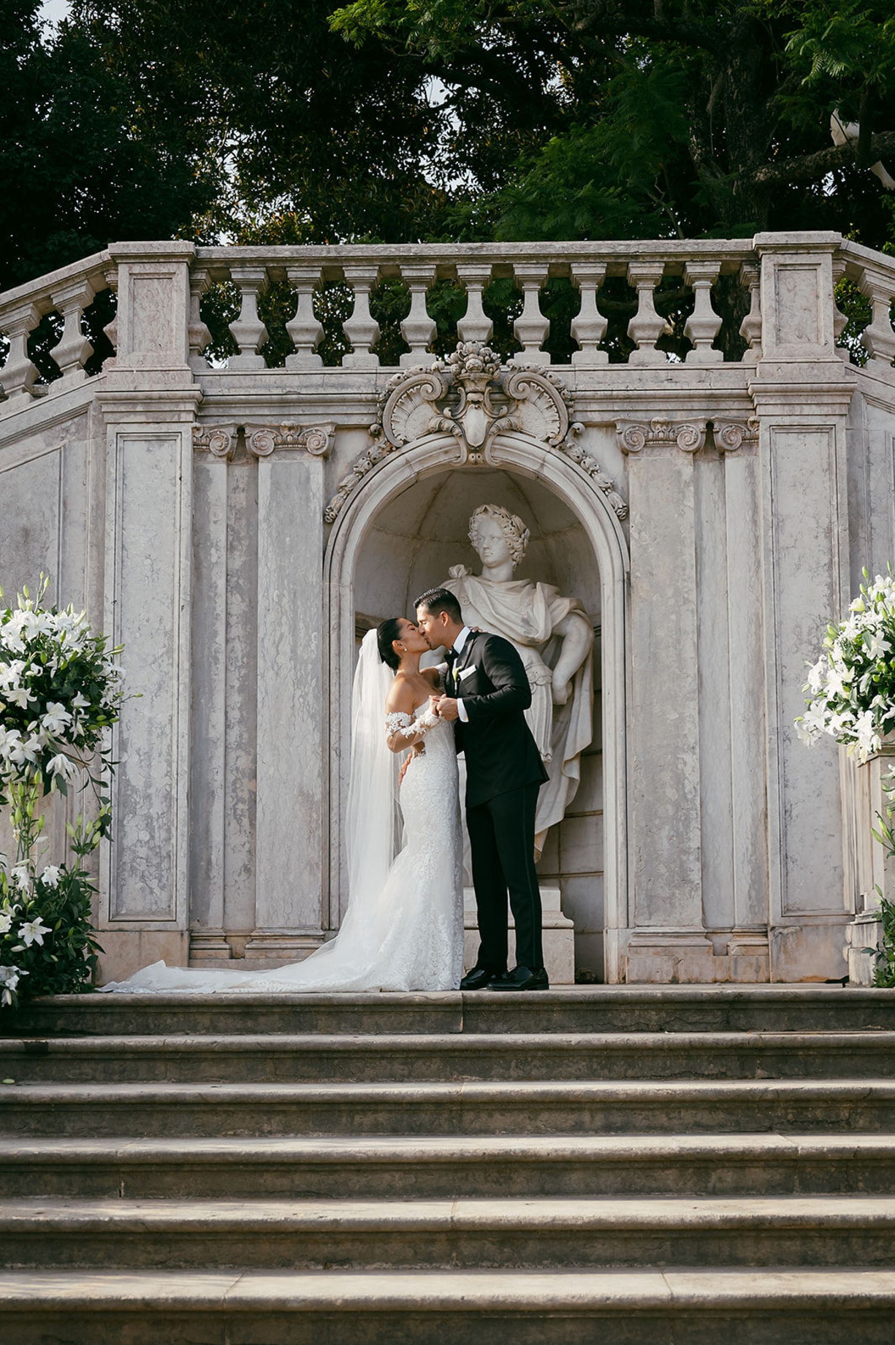 They Said Yes at Lake Como and Got Married in Lisbon: Brittney &amp; Luis's Wedding at Vandelli Botanical Gardens photo