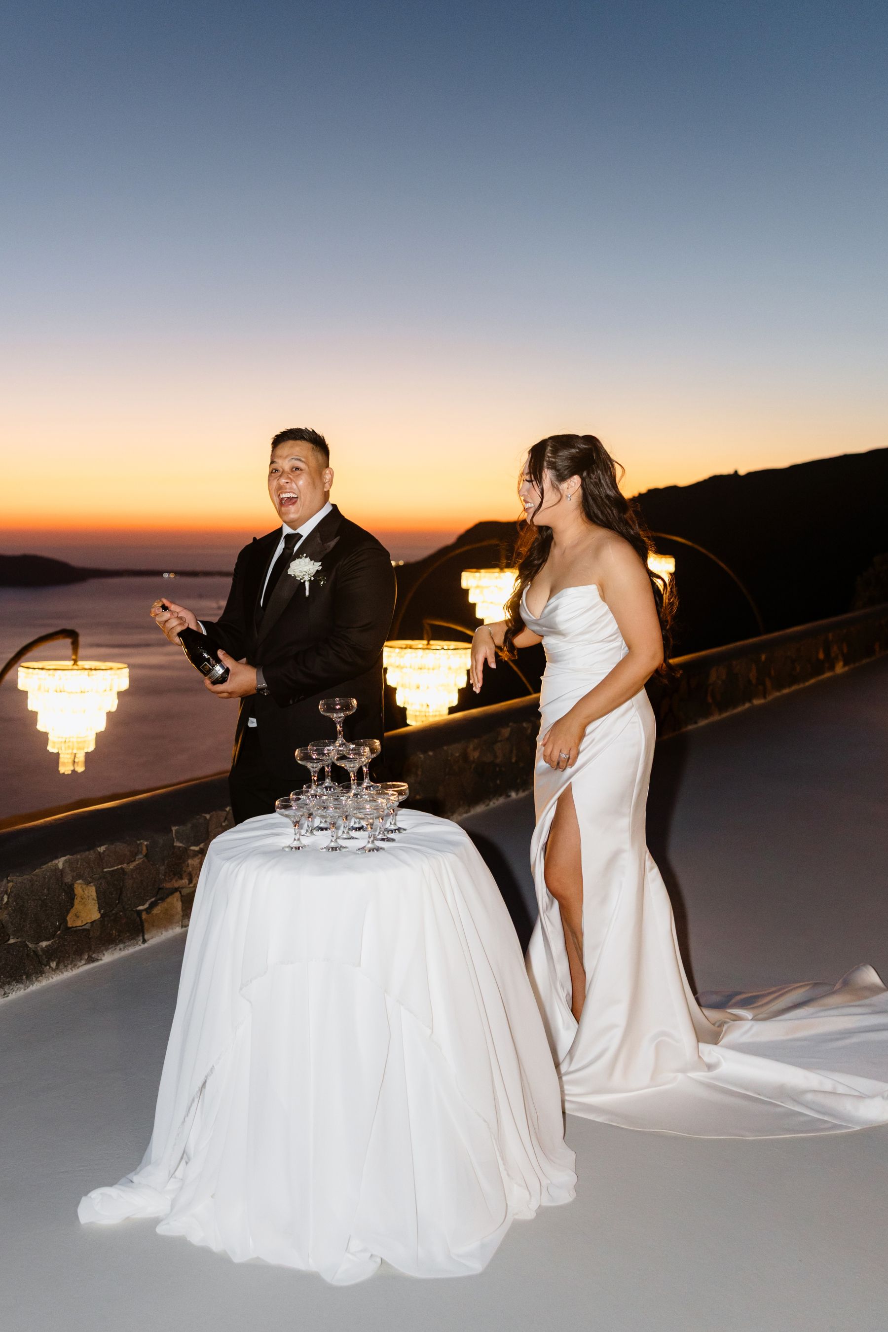 “Fourteen Years Later, He Reminds Me It Was Love at First Sight”: Janet &amp; Anthony’s Wedding at Aenaon Villas, Santorini photo