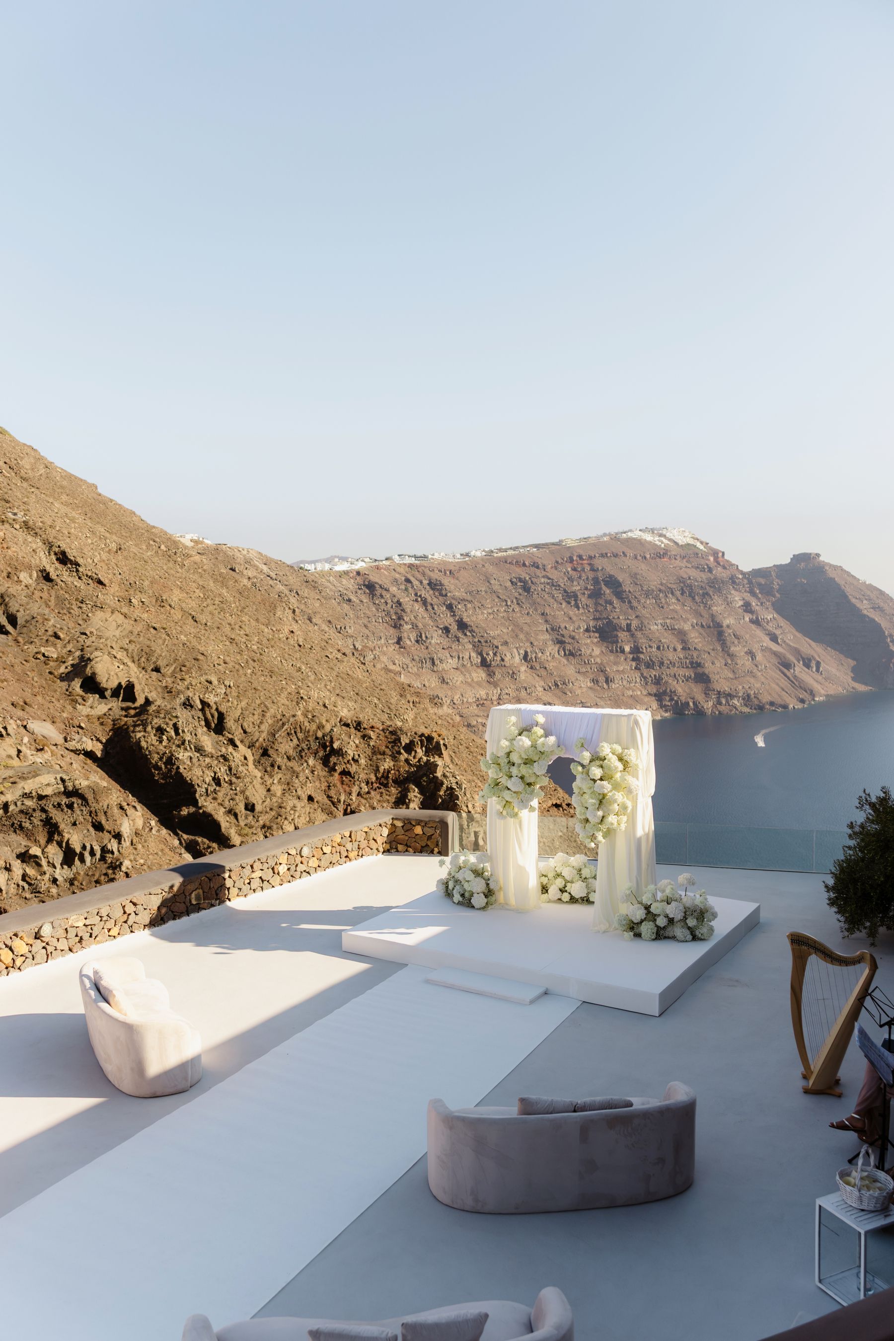 “Fourteen Years Later, He Reminds Me It Was Love at First Sight”: Janet &amp; Anthony’s Wedding at Aenaon Villas, Santorini photo