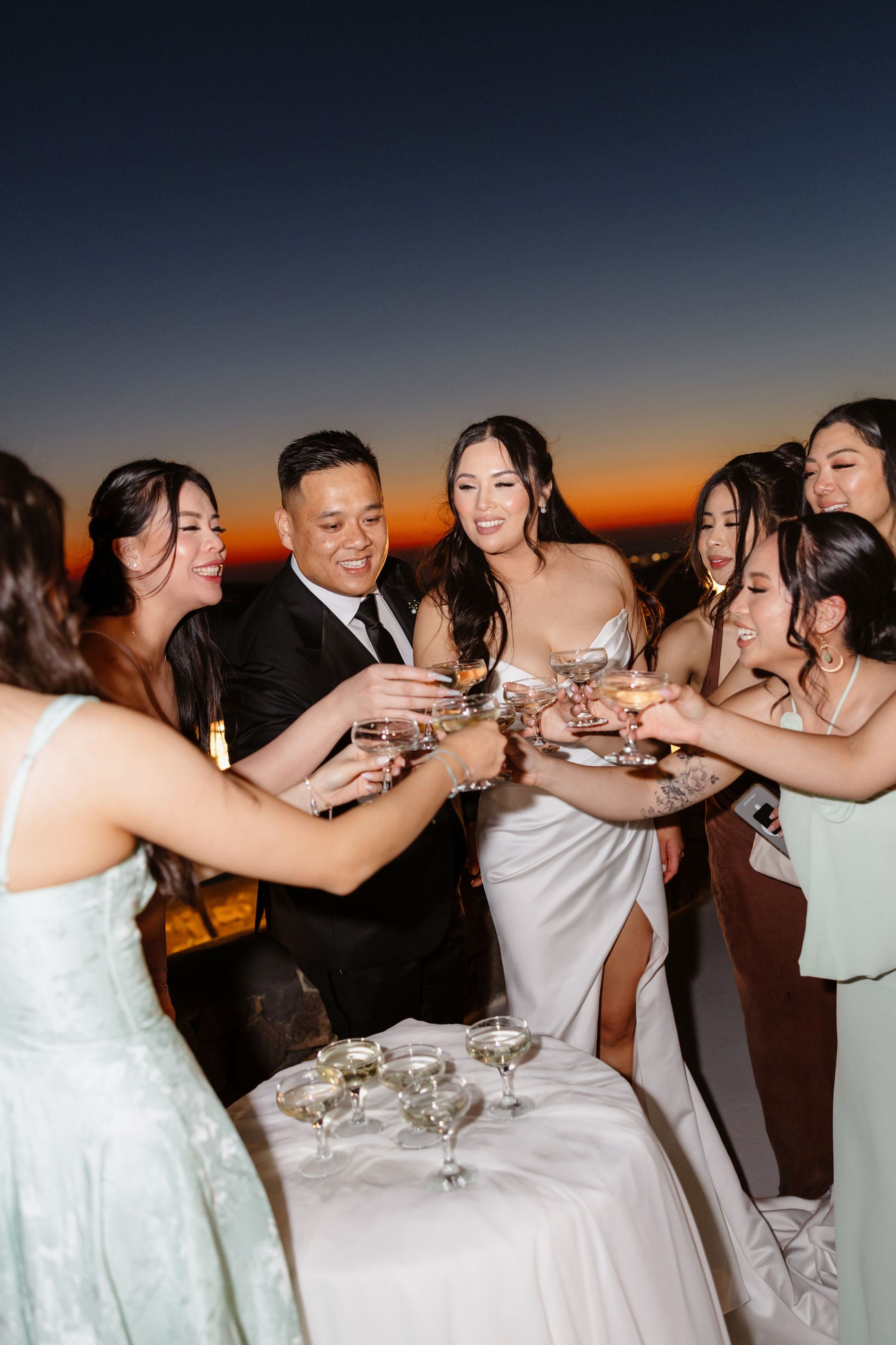 “Fourteen Years Later, He Reminds Me It Was Love at First Sight”: Janet &amp; Anthony’s Wedding at Aenaon Villas, Santorini photo