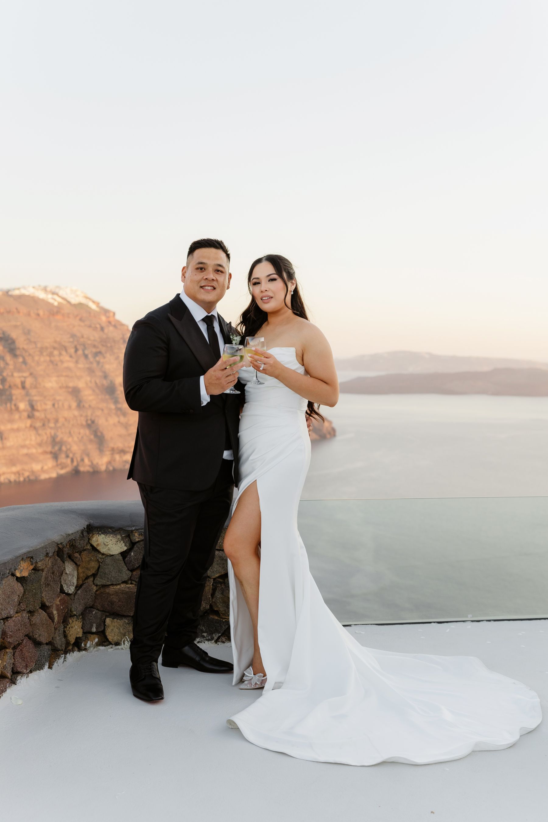 “Fourteen Years Later, He Reminds Me It Was Love at First Sight”: Janet &amp; Anthony’s Wedding at Aenaon Villas, Santorini photo