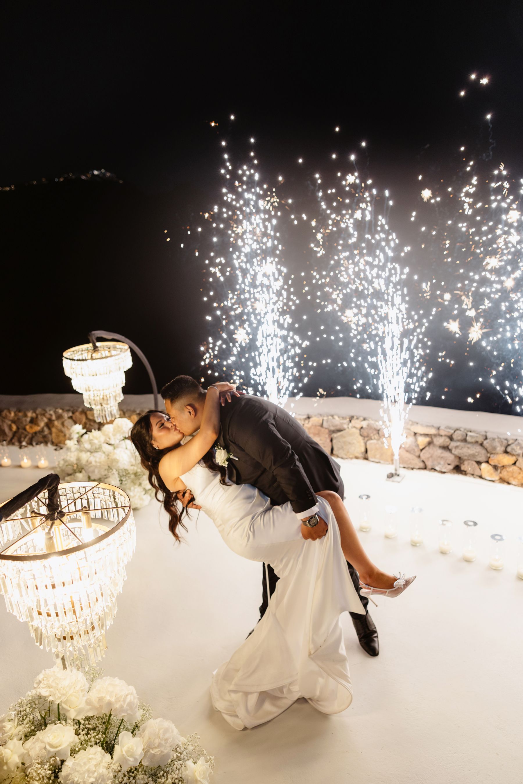 “Fourteen Years Later, He Reminds Me It Was Love at First Sight”: Janet &amp; Anthony’s Wedding at Aenaon Villas, Santorini photo