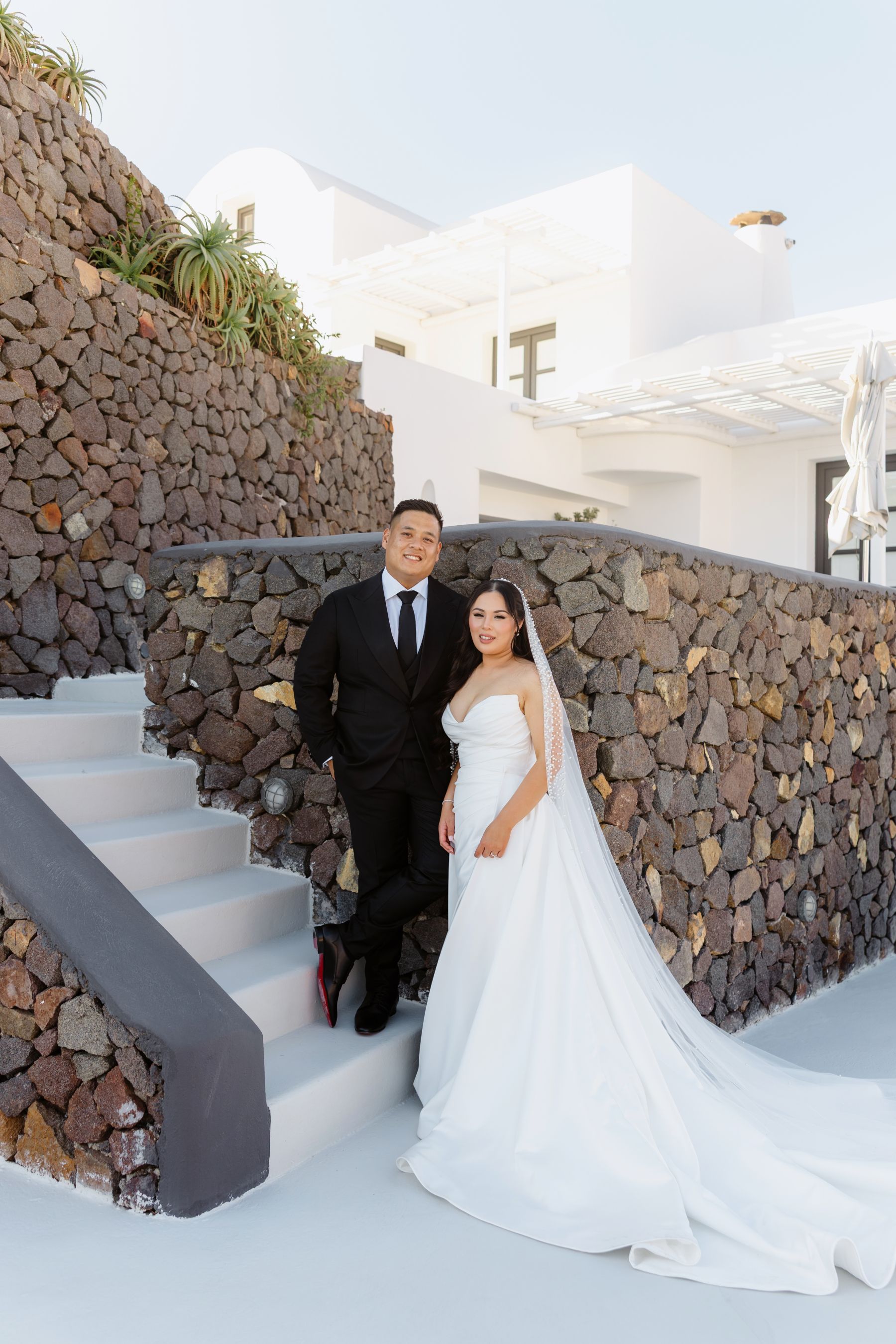“Fourteen Years Later, He Reminds Me It Was Love at First Sight”: Janet &amp; Anthony’s Wedding at Aenaon Villas, Santorini photo
