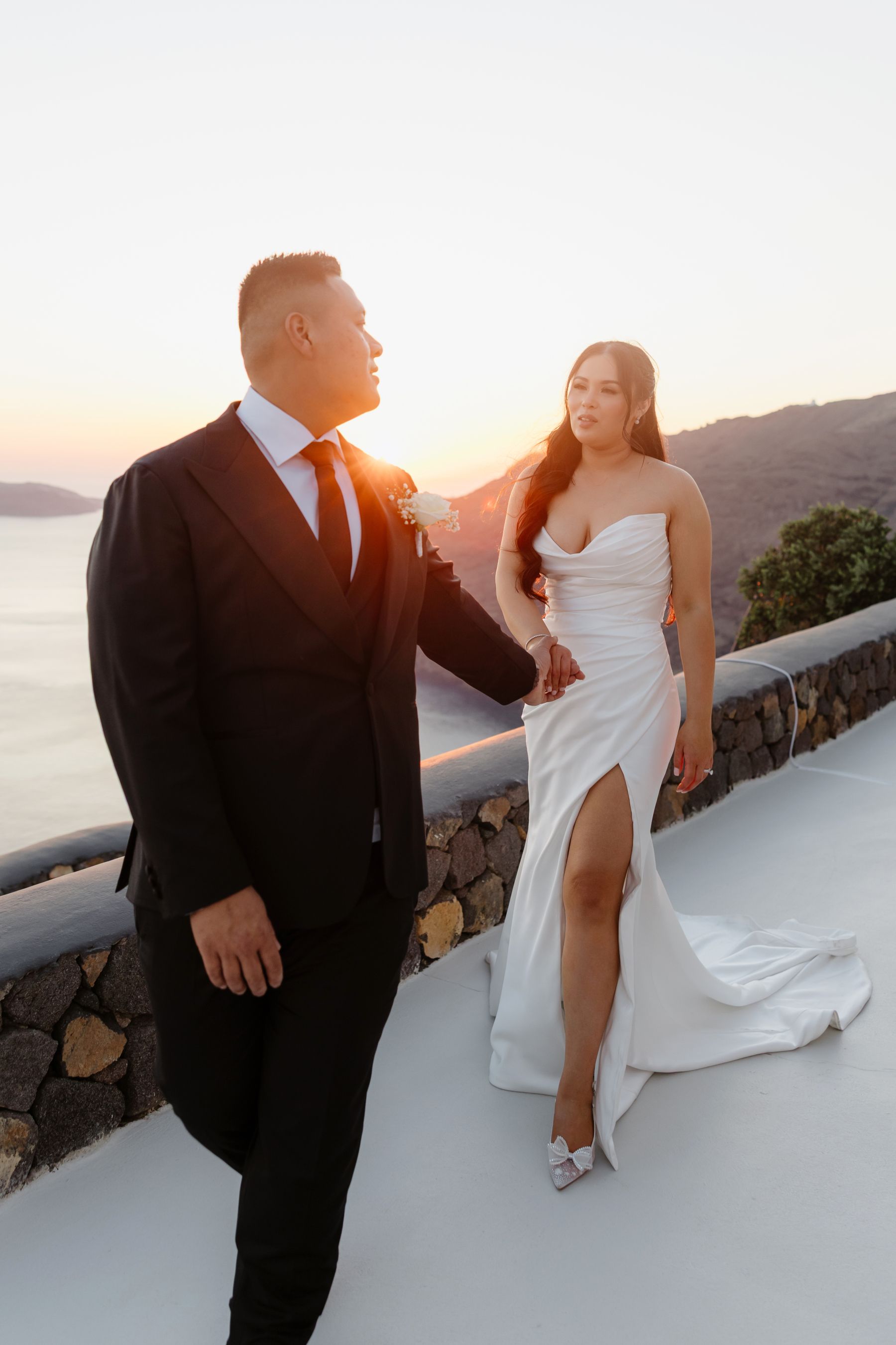 “Fourteen Years Later, He Reminds Me It Was Love at First Sight”: Janet &amp; Anthony’s Wedding at Aenaon Villas, Santorini photo