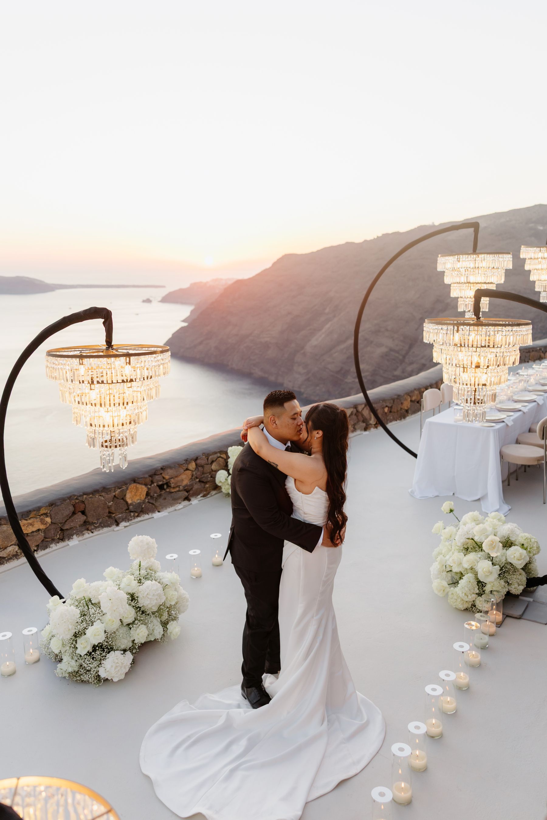 “Fourteen Years Later, He Reminds Me It Was Love at First Sight”: Janet &amp; Anthony’s Wedding at Aenaon Villas, Santorini photo