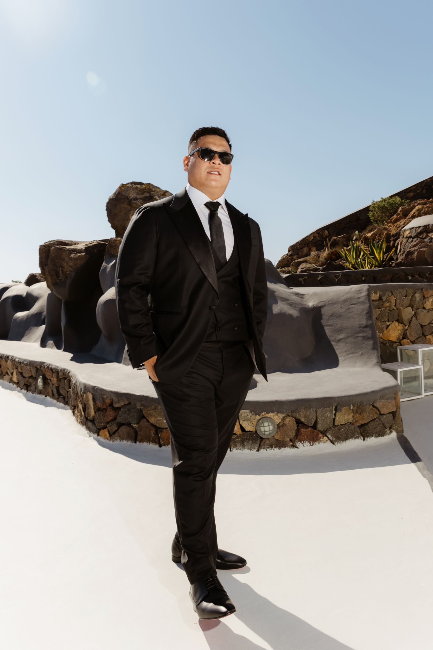 “Fourteen Years Later, He Reminds Me It Was Love at First Sight”: Janet &amp; Anthony’s Wedding at Aenaon Villas, Santorini photo