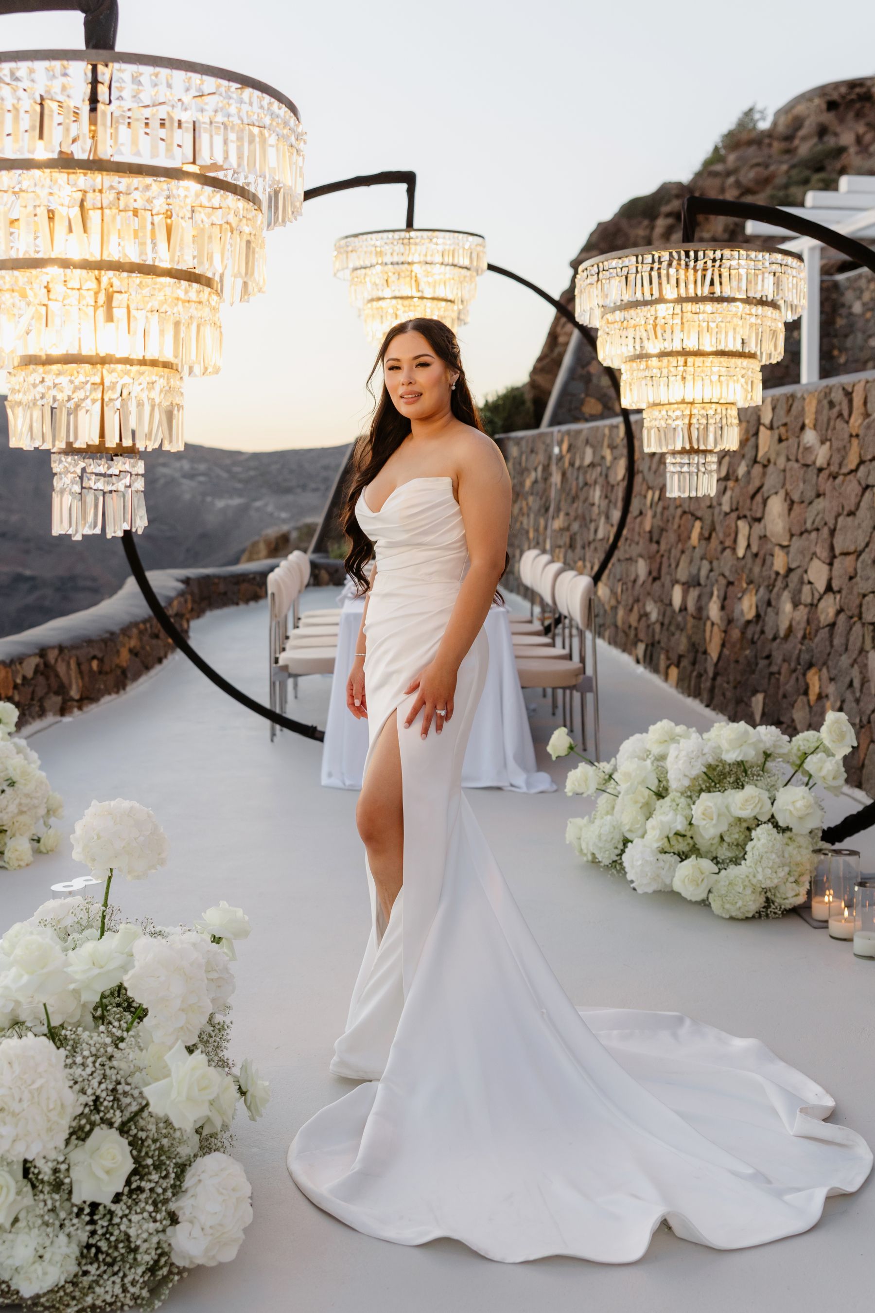 “Fourteen Years Later, He Reminds Me It Was Love at First Sight”: Janet &amp; Anthony’s Wedding at Aenaon Villas, Santorini photo
