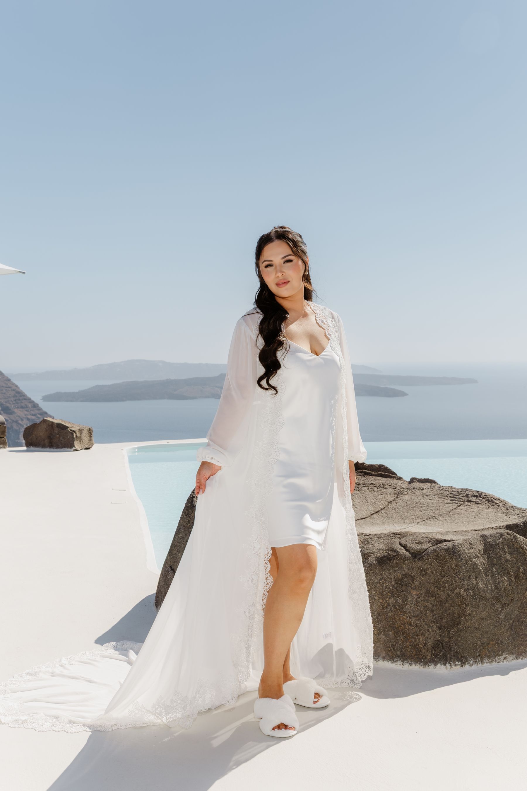 “Fourteen Years Later, He Reminds Me It Was Love at First Sight”: Janet &amp; Anthony’s Wedding at Aenaon Villas, Santorini photo