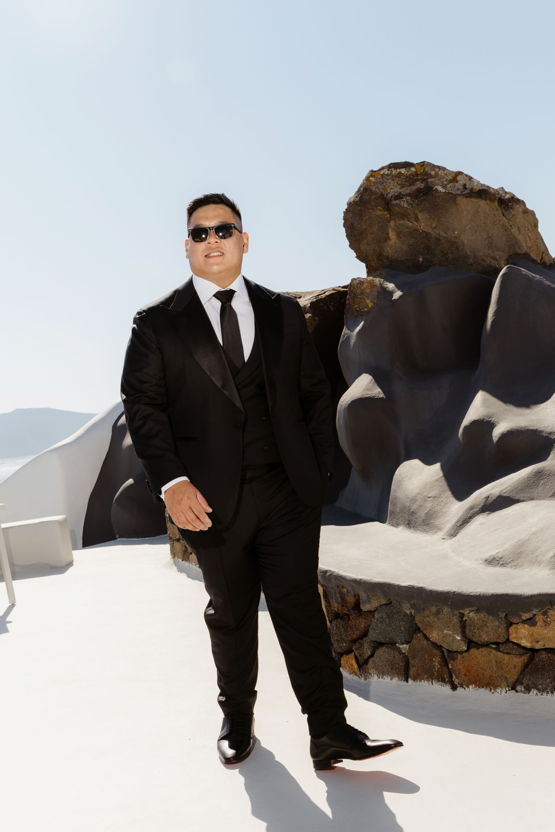 “Fourteen Years Later, He Reminds Me It Was Love at First Sight”: Janet &amp; Anthony’s Wedding at Aenaon Villas, Santorini photo