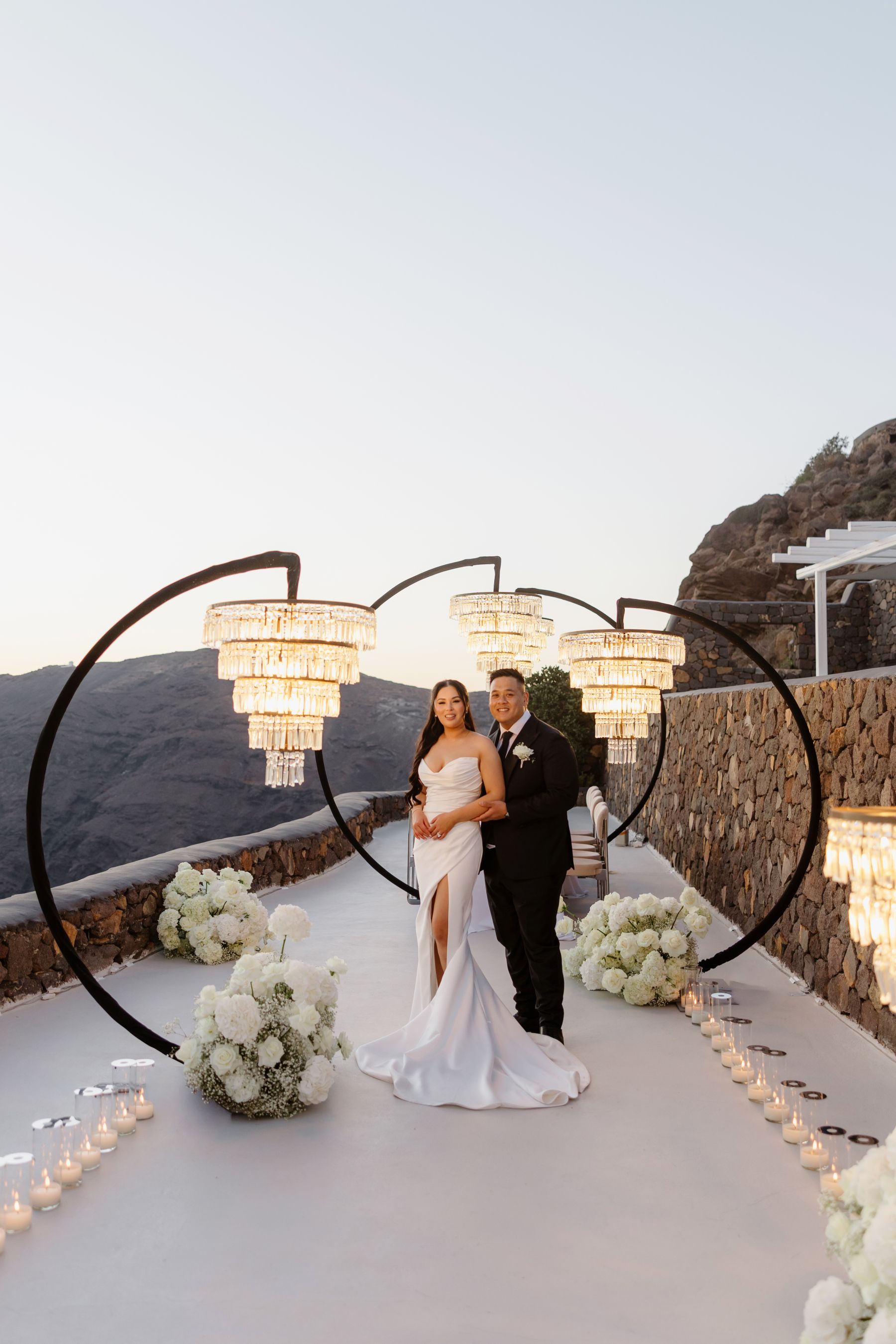 “Fourteen Years Later, He Reminds Me It Was Love at First Sight”: Janet &amp; Anthony’s Wedding at Aenaon Villas, Santorini photo