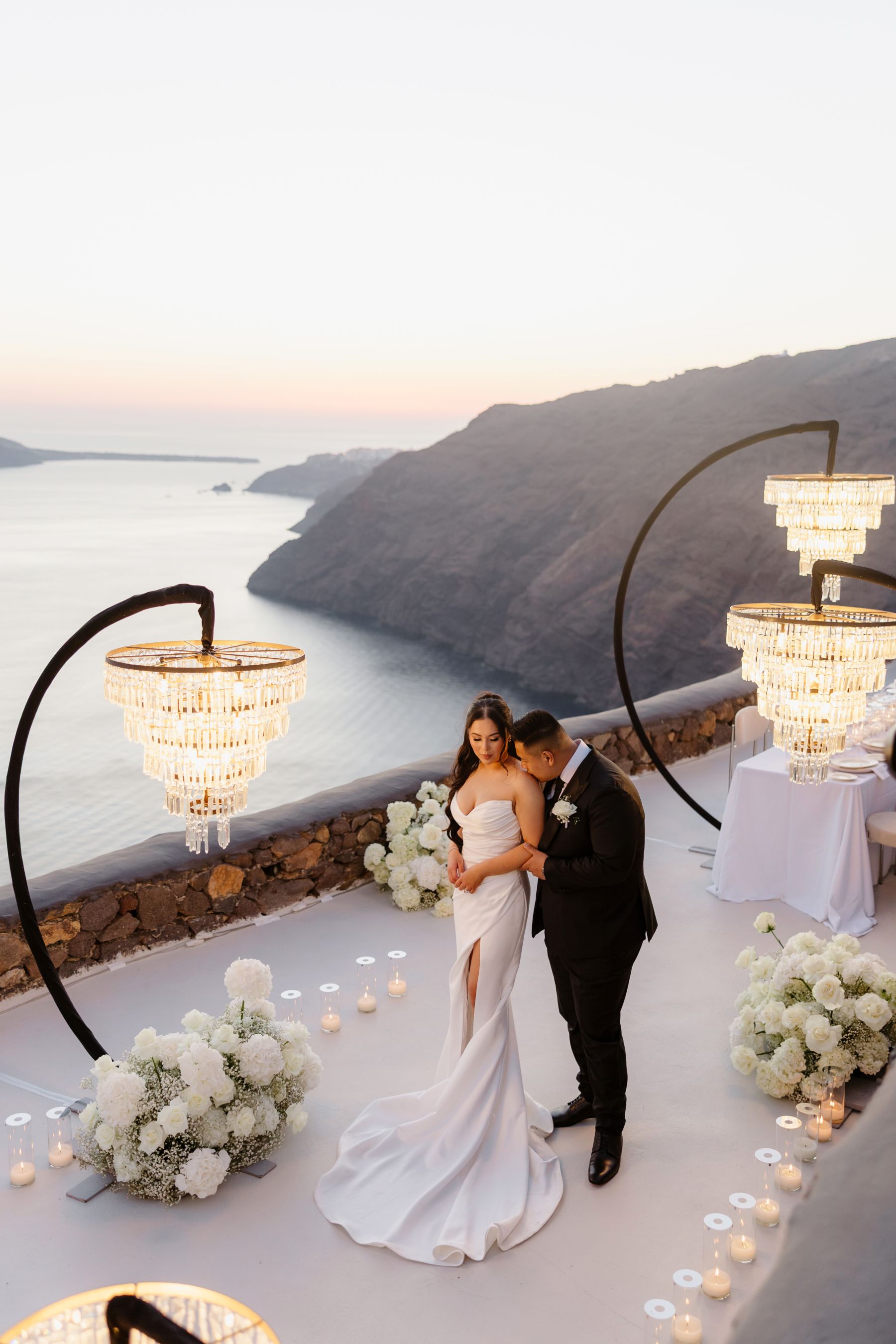 “Fourteen Years Later, He Reminds Me It Was Love at First Sight”: Janet &amp; Anthony’s Wedding at Aenaon Villas, Santorini photo