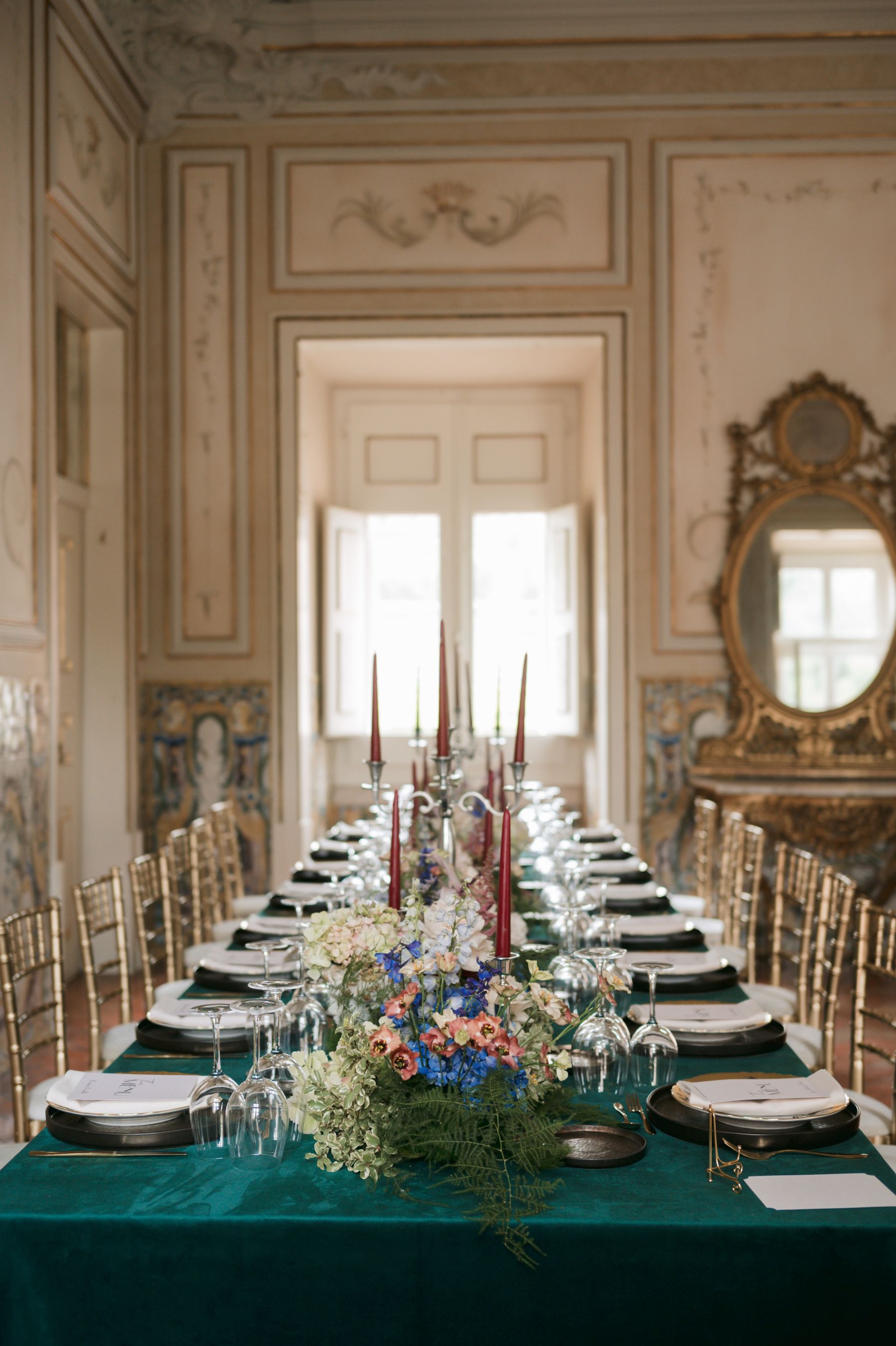 Timeless, Artistic, and Intentionally Dramatic: Andrea &amp; Jake's Wedding at Palácio Correio-Mor photo