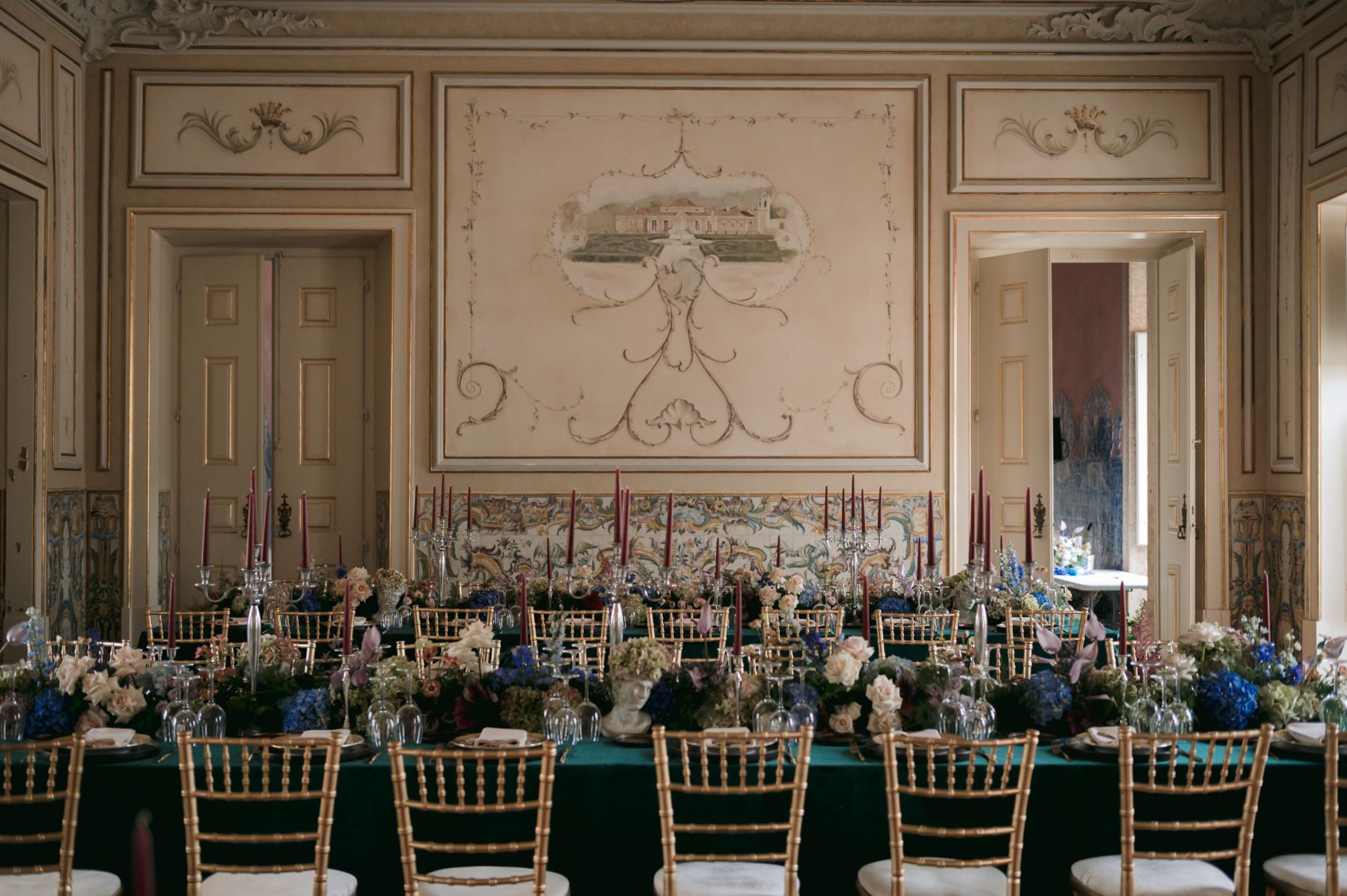 Timeless, Artistic, and Intentionally Dramatic: Andrea &amp; Jake's Wedding at Palácio Correio-Mor photo