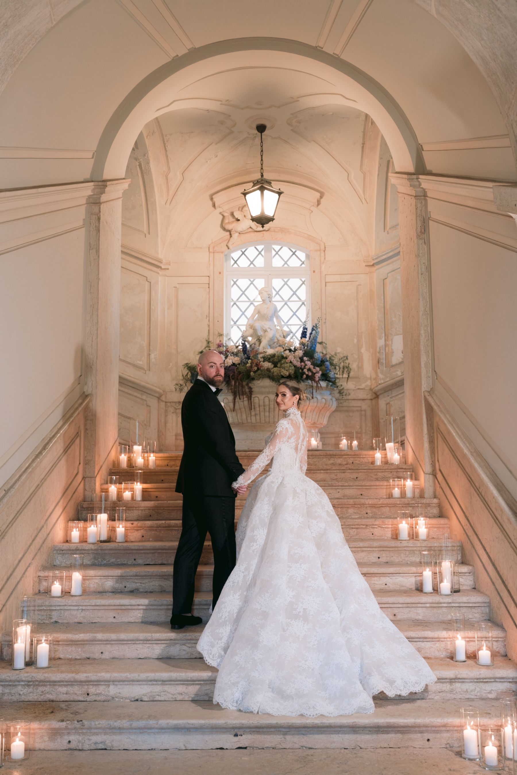 Timeless, Artistic, and Intentionally Dramatic: Andrea &amp; Jake's Wedding at Palácio Correio-Mor photo